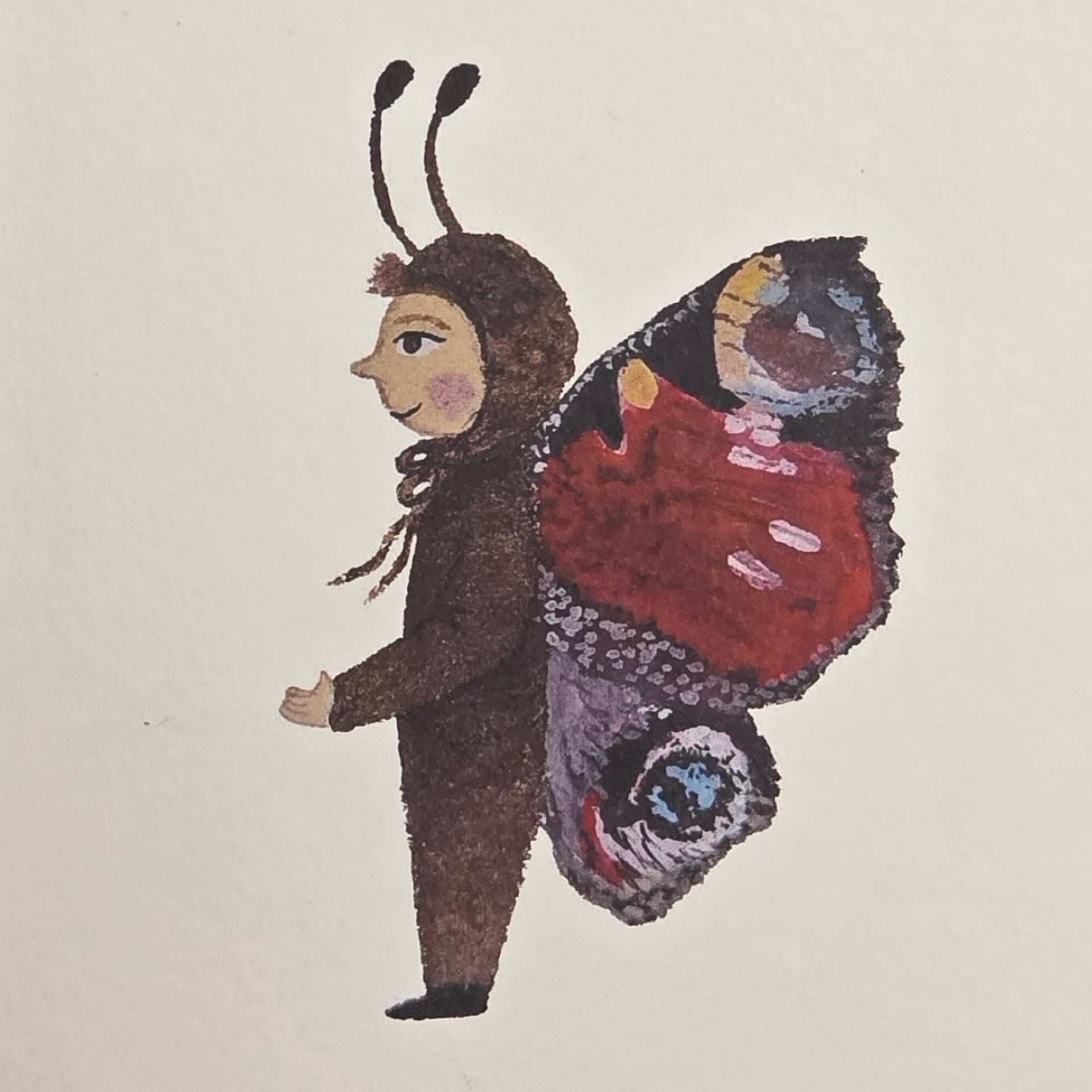 Butterfly Child Greetings Card