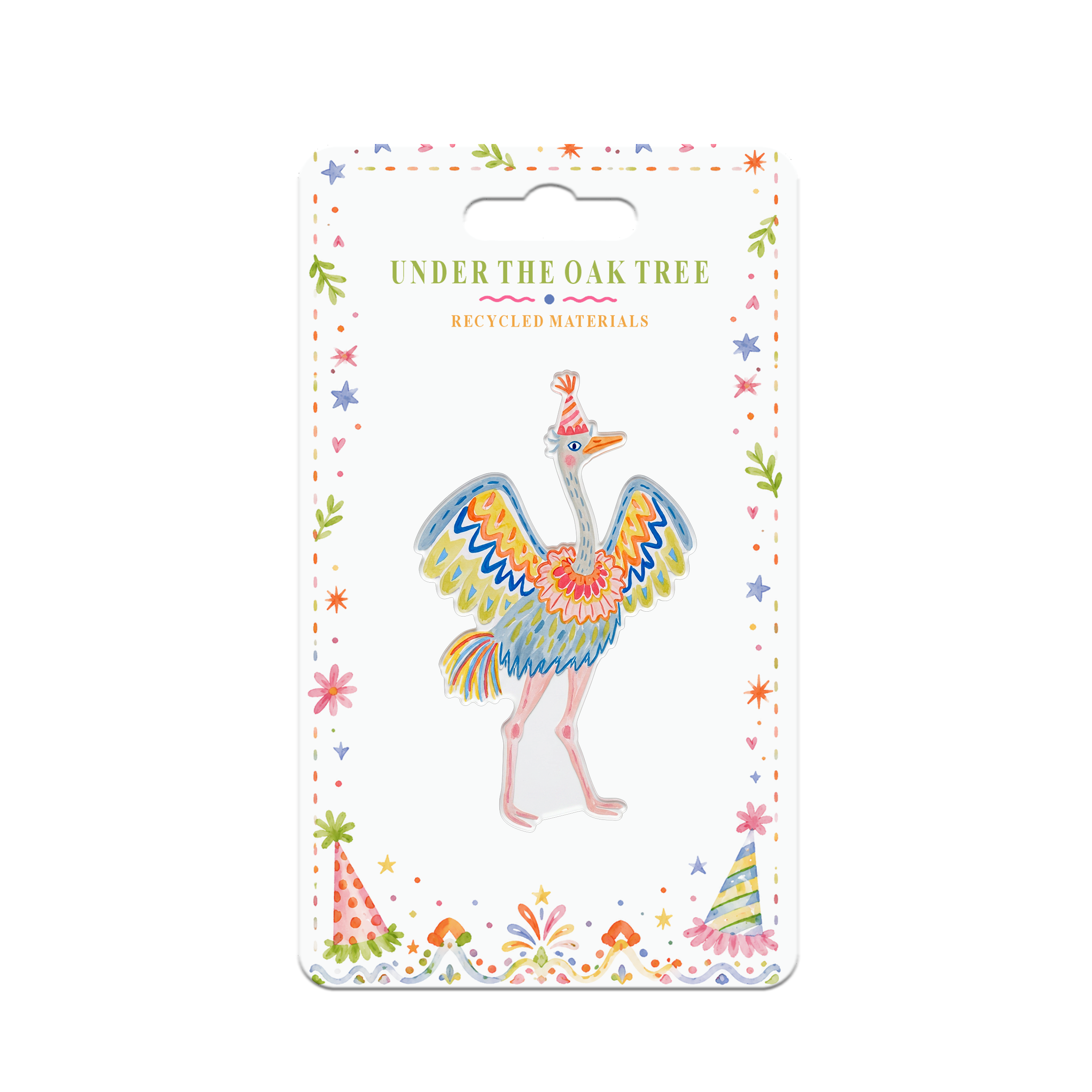 Badge or Magnet - Birthday Party Animal Ostrich Brooch Gift