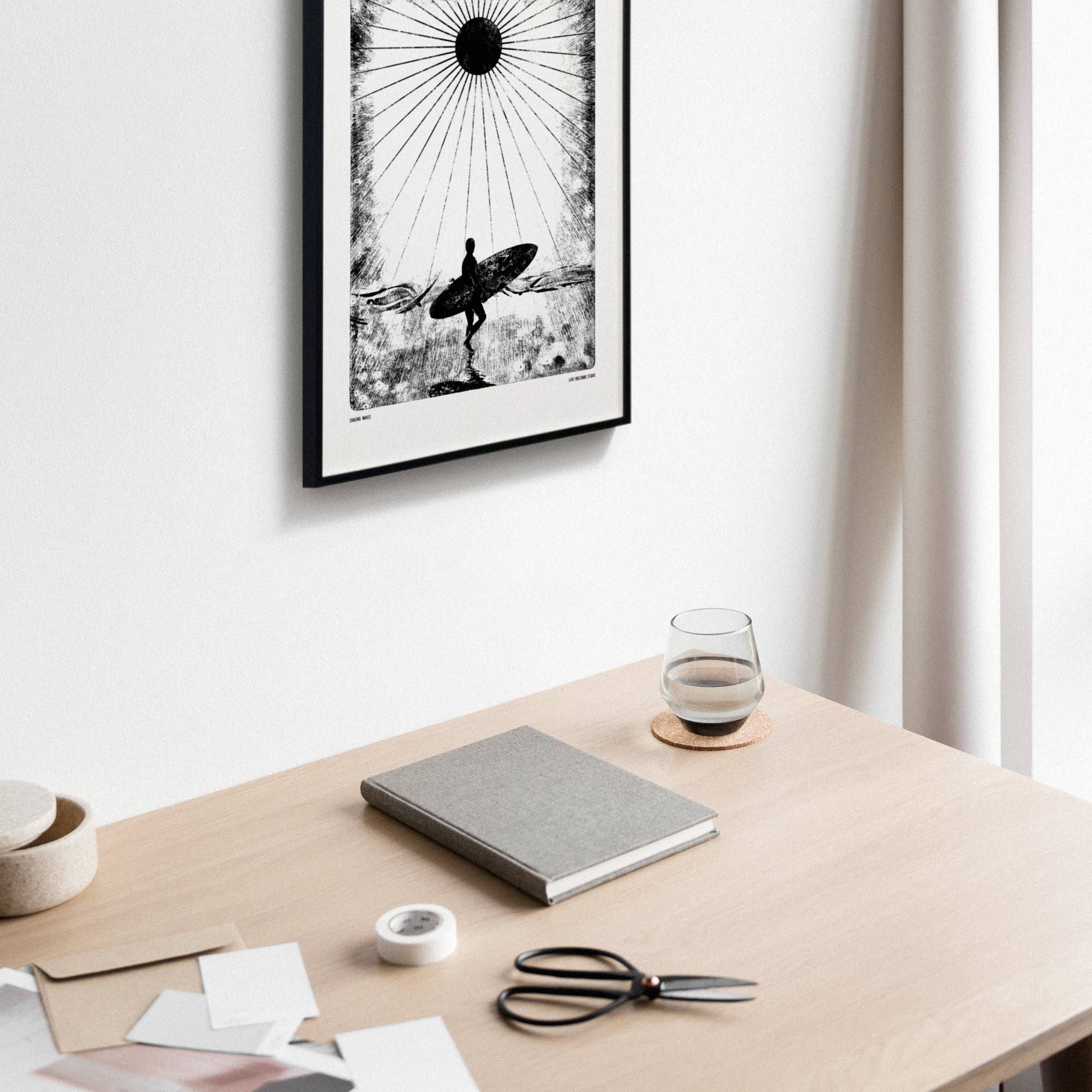 Chasing Waves Surfer Print
