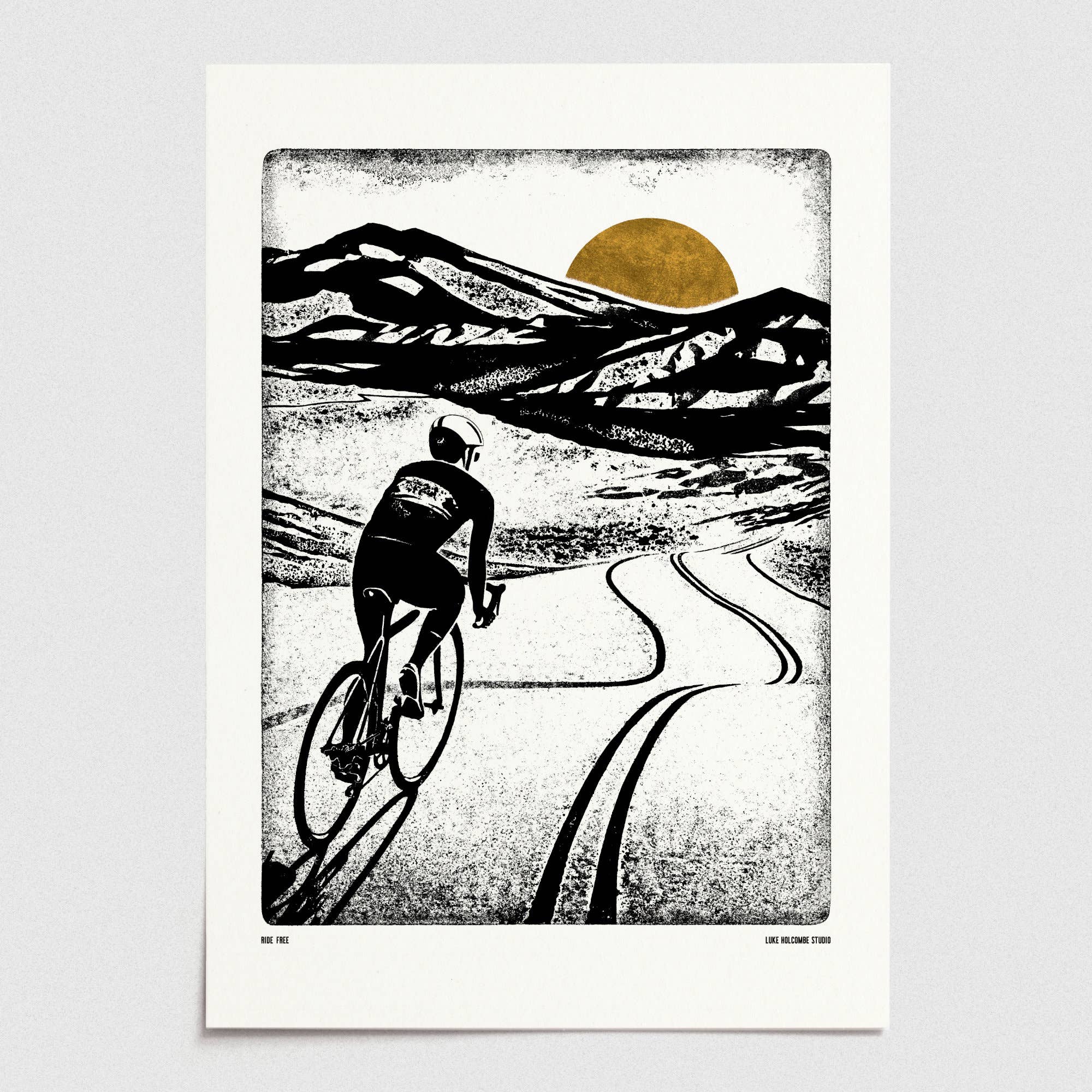 Ride Free Cycling Print