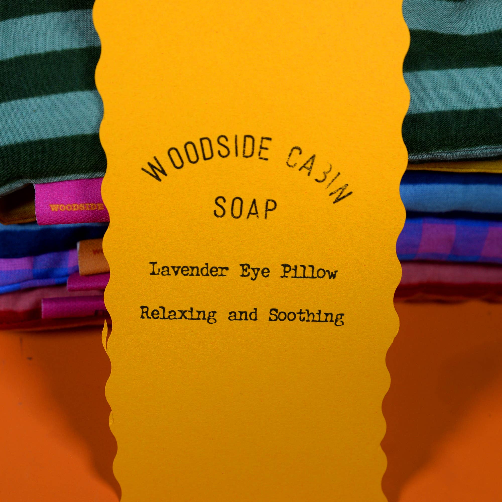 Yellow Stripe Lavender Eye Pillow