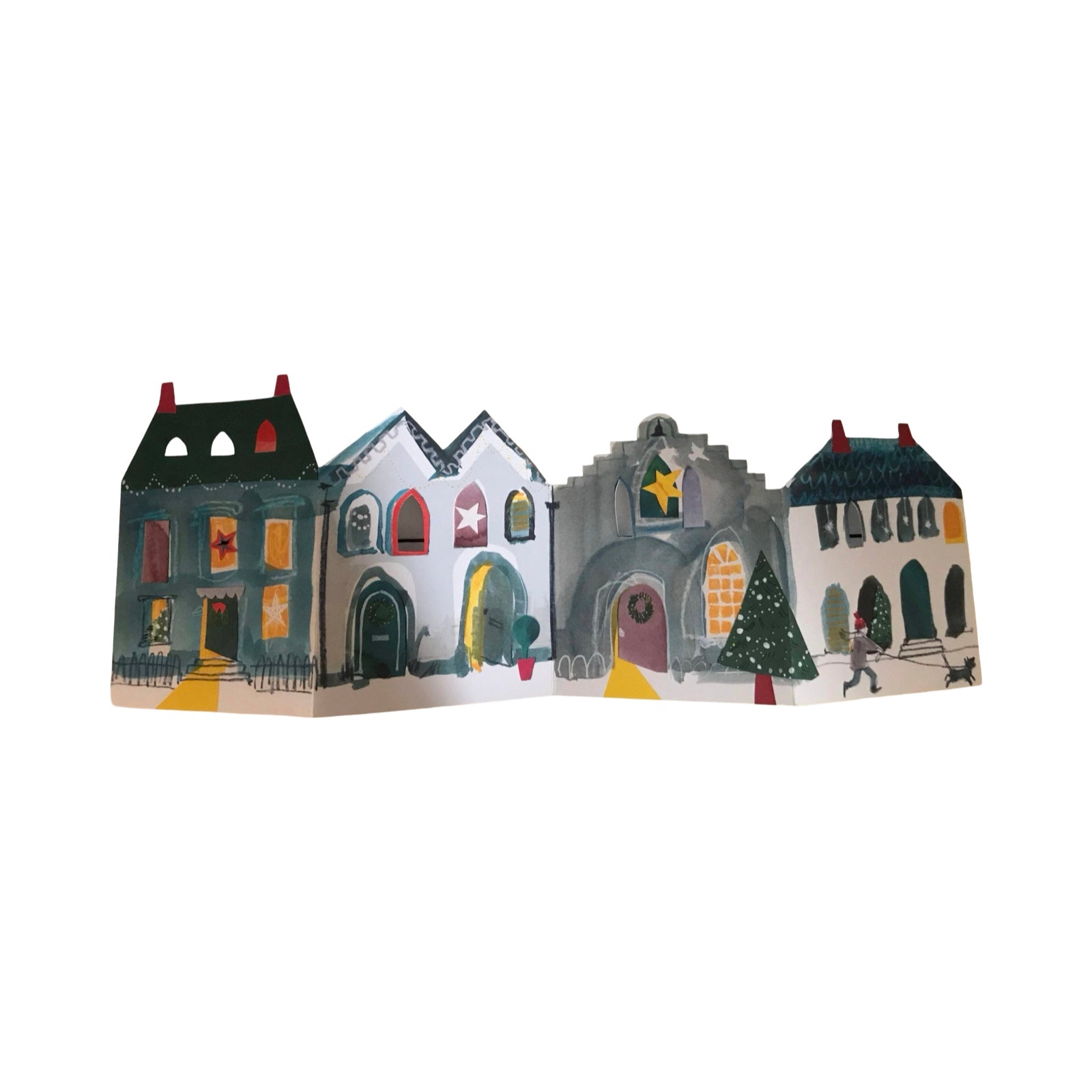 Festive Street Concertina Card