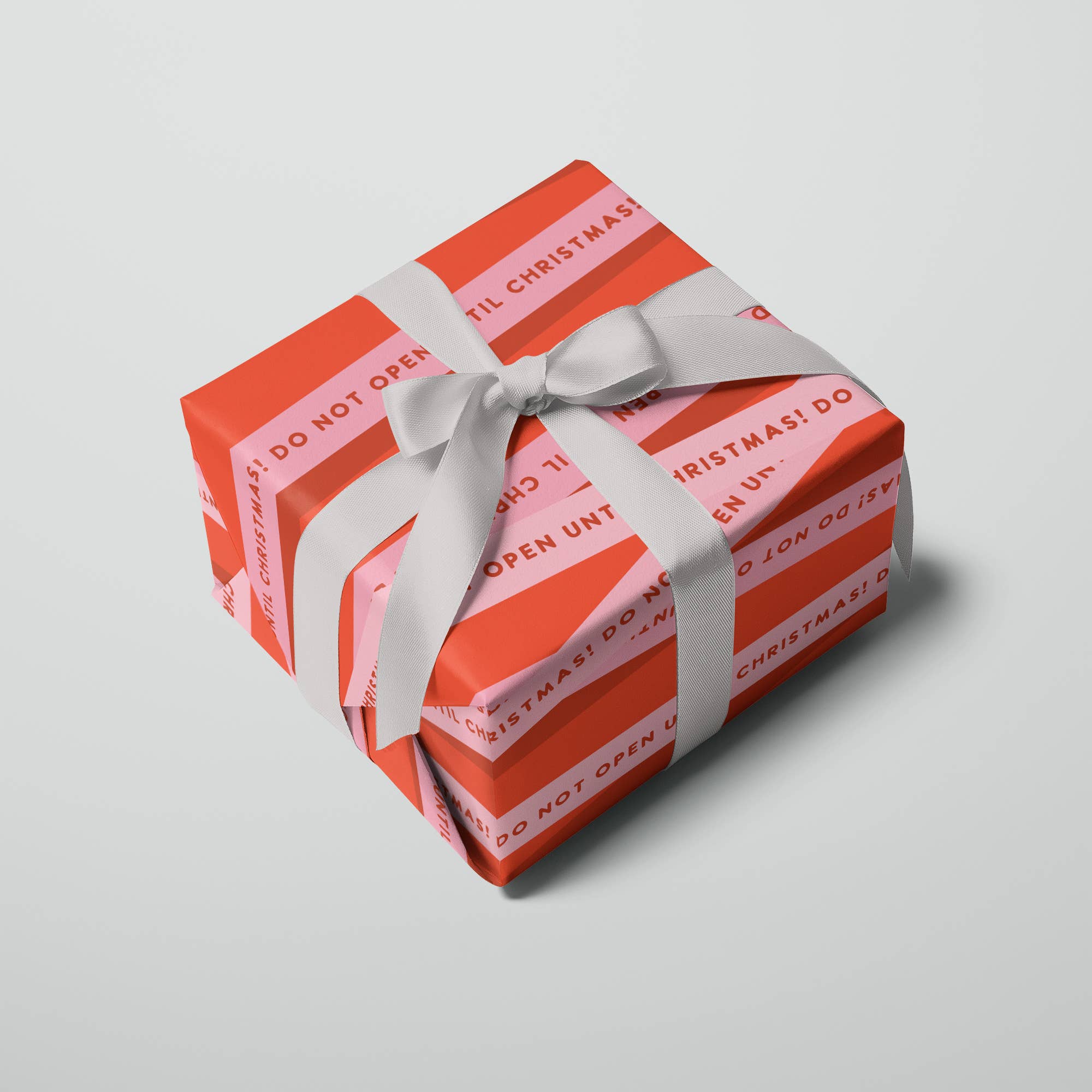 Until Christmas Wrapping Paper Red