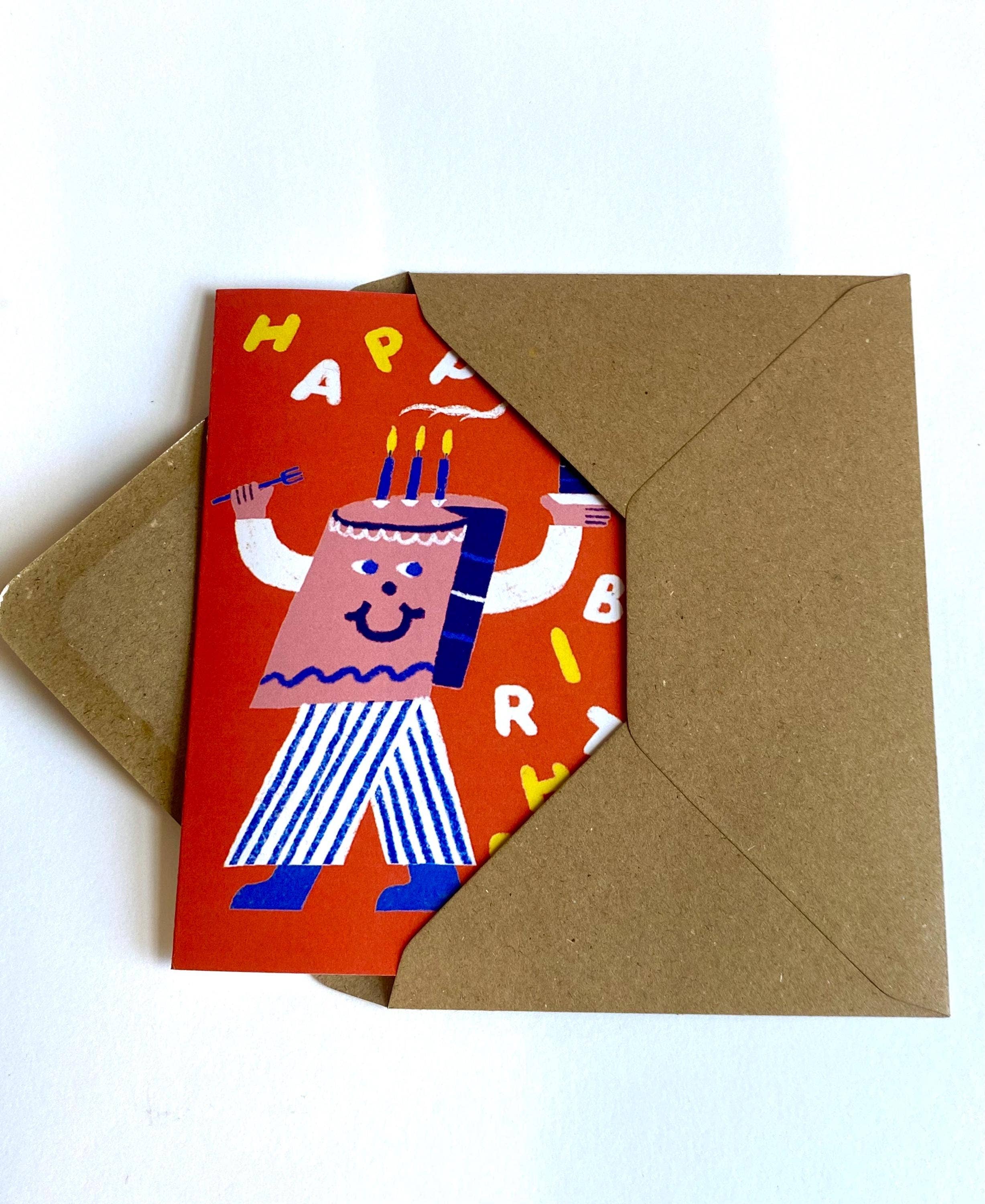 Cheeky Birthday Cake Card