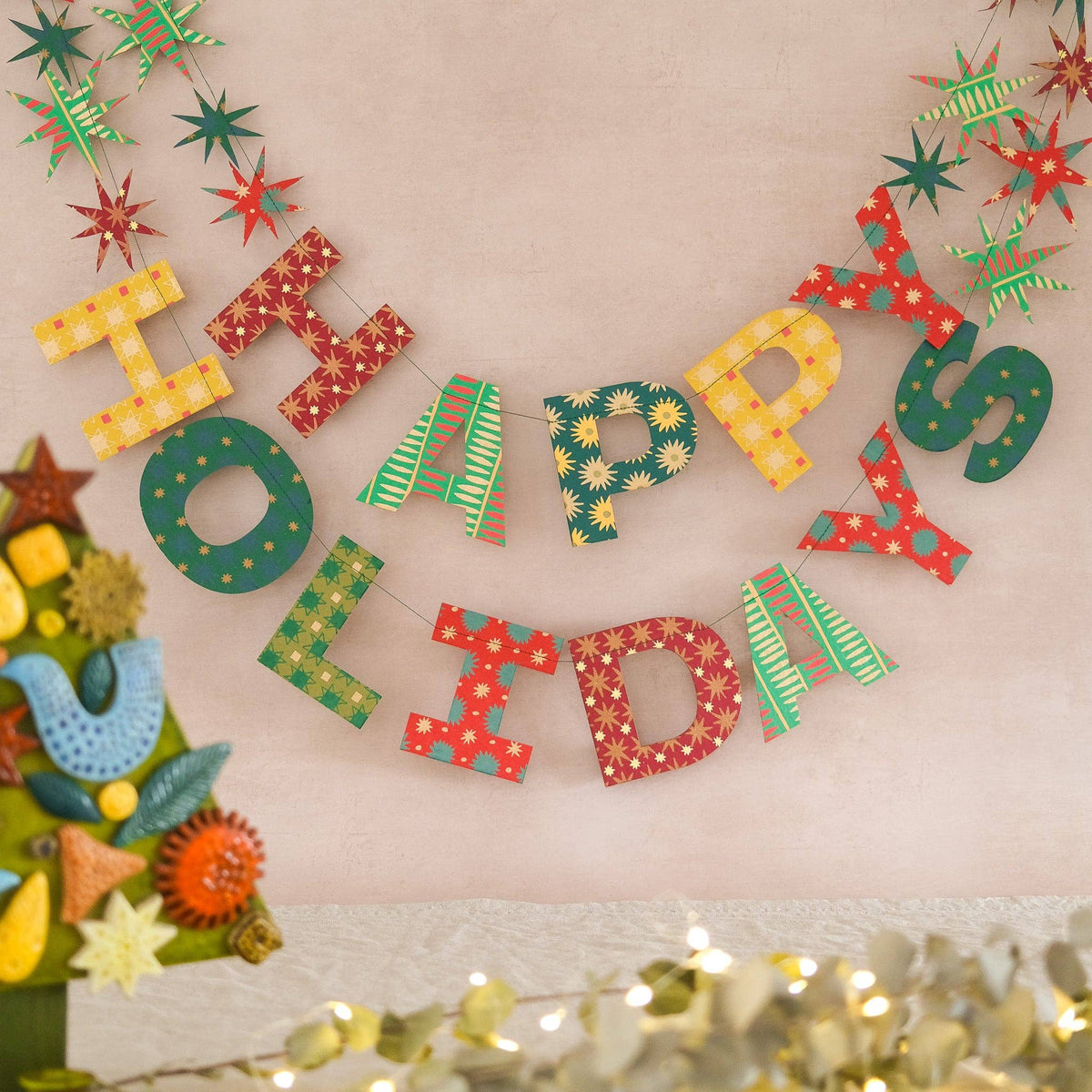 Happy Holidays Paper Garland