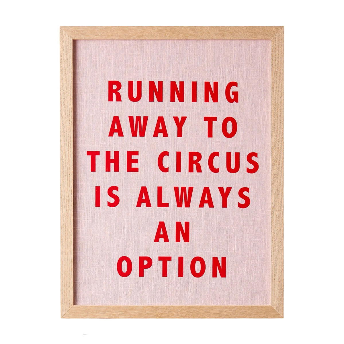 Running Away To The Circus Framed Print