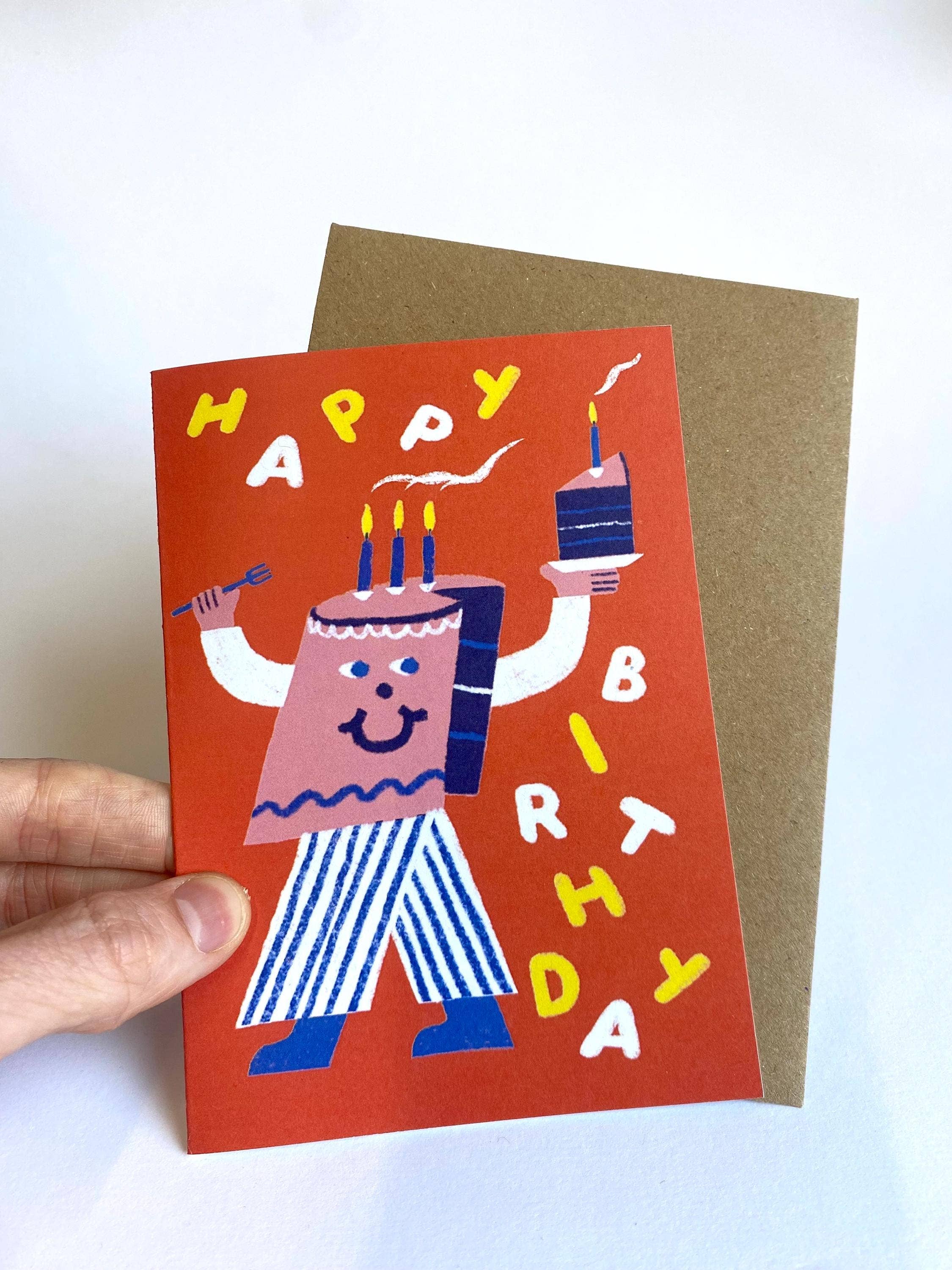 Cheeky Birthday Cake Card