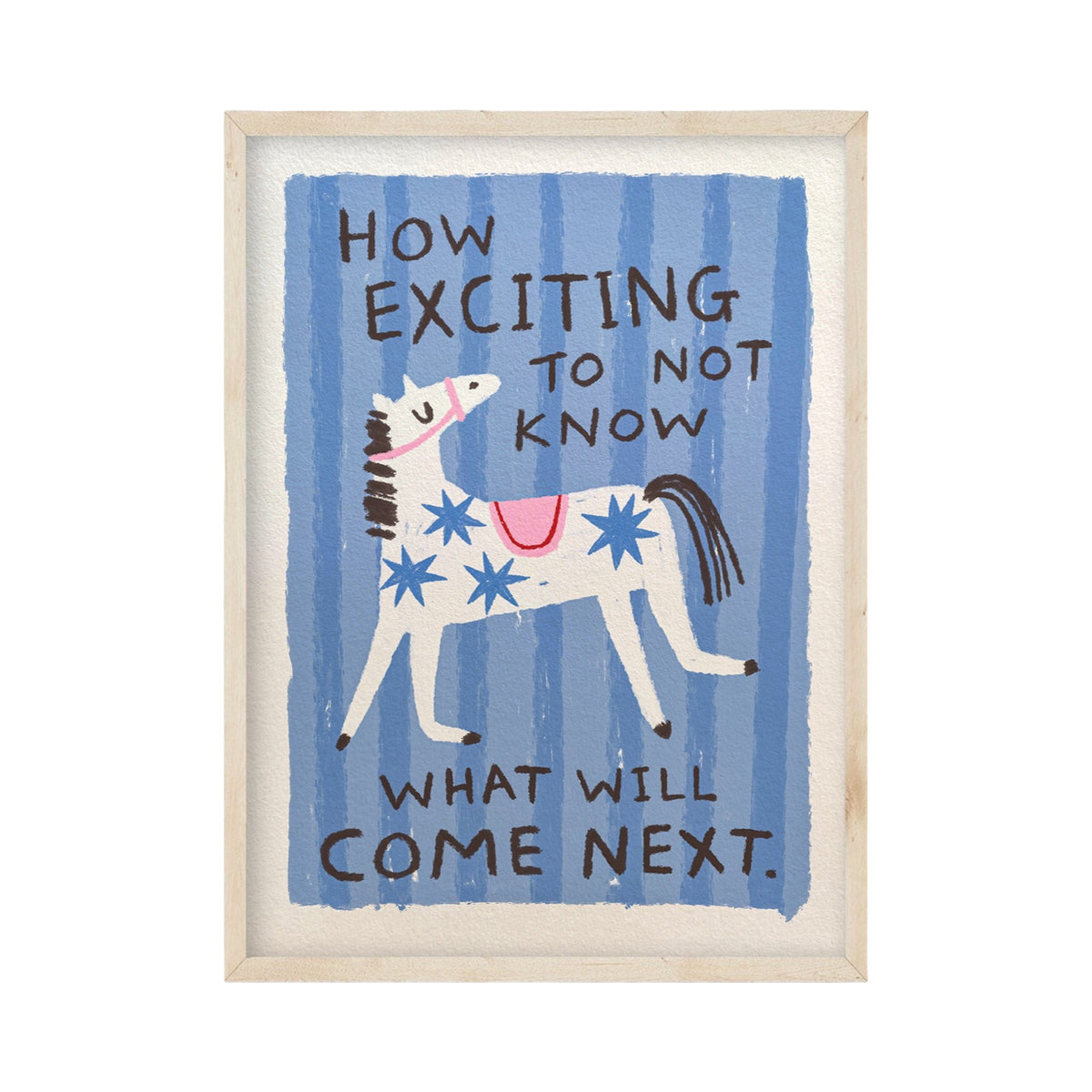 Striped Horse Miin Print