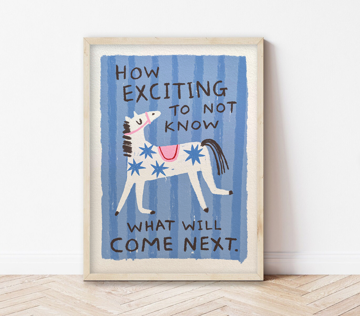 Striped Horse Miin Print