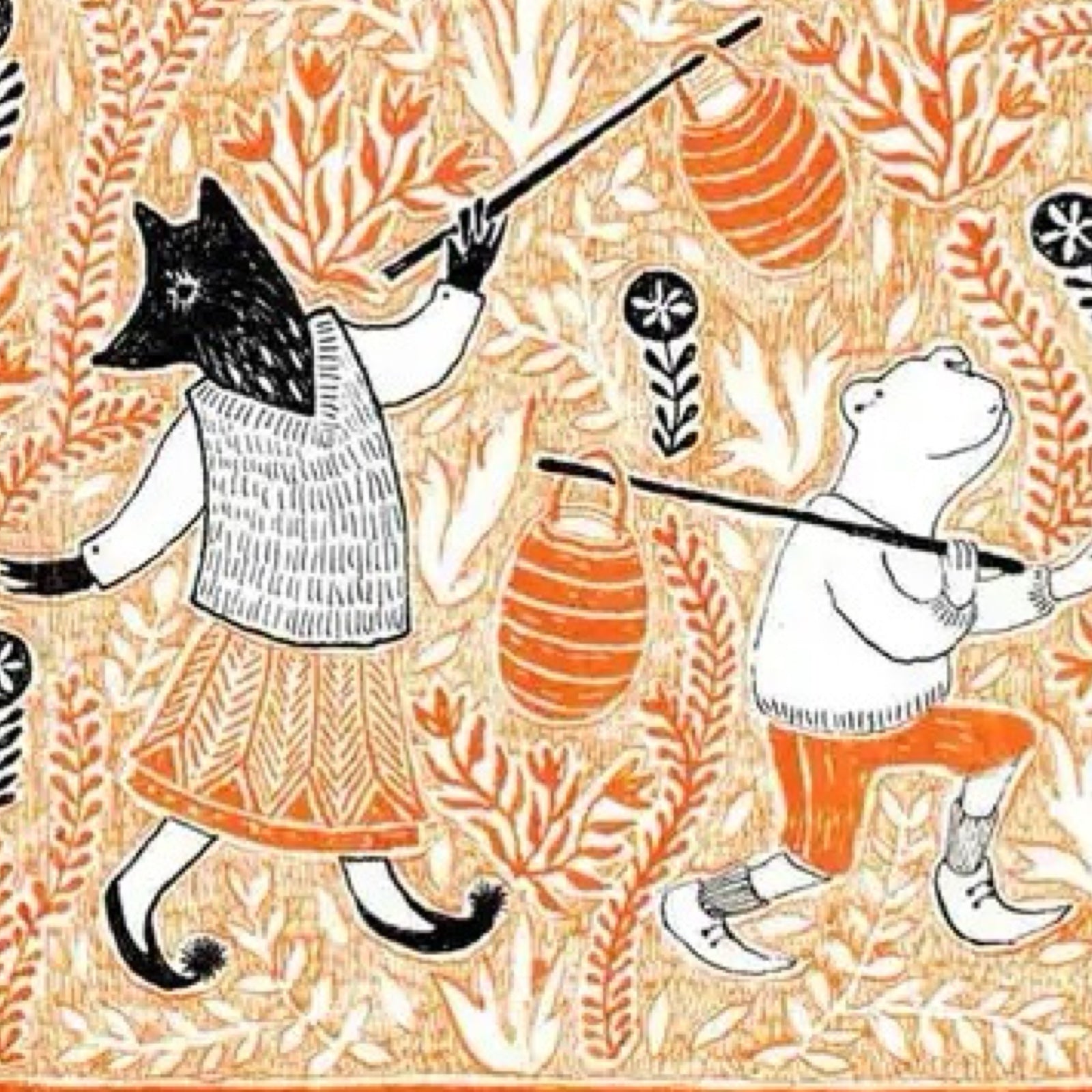 Lantern Walk Print