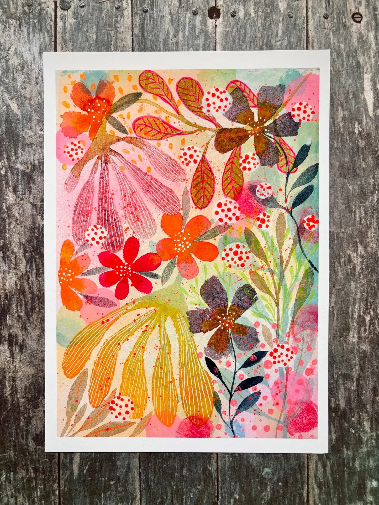 Summer Flowers Watercolour Print