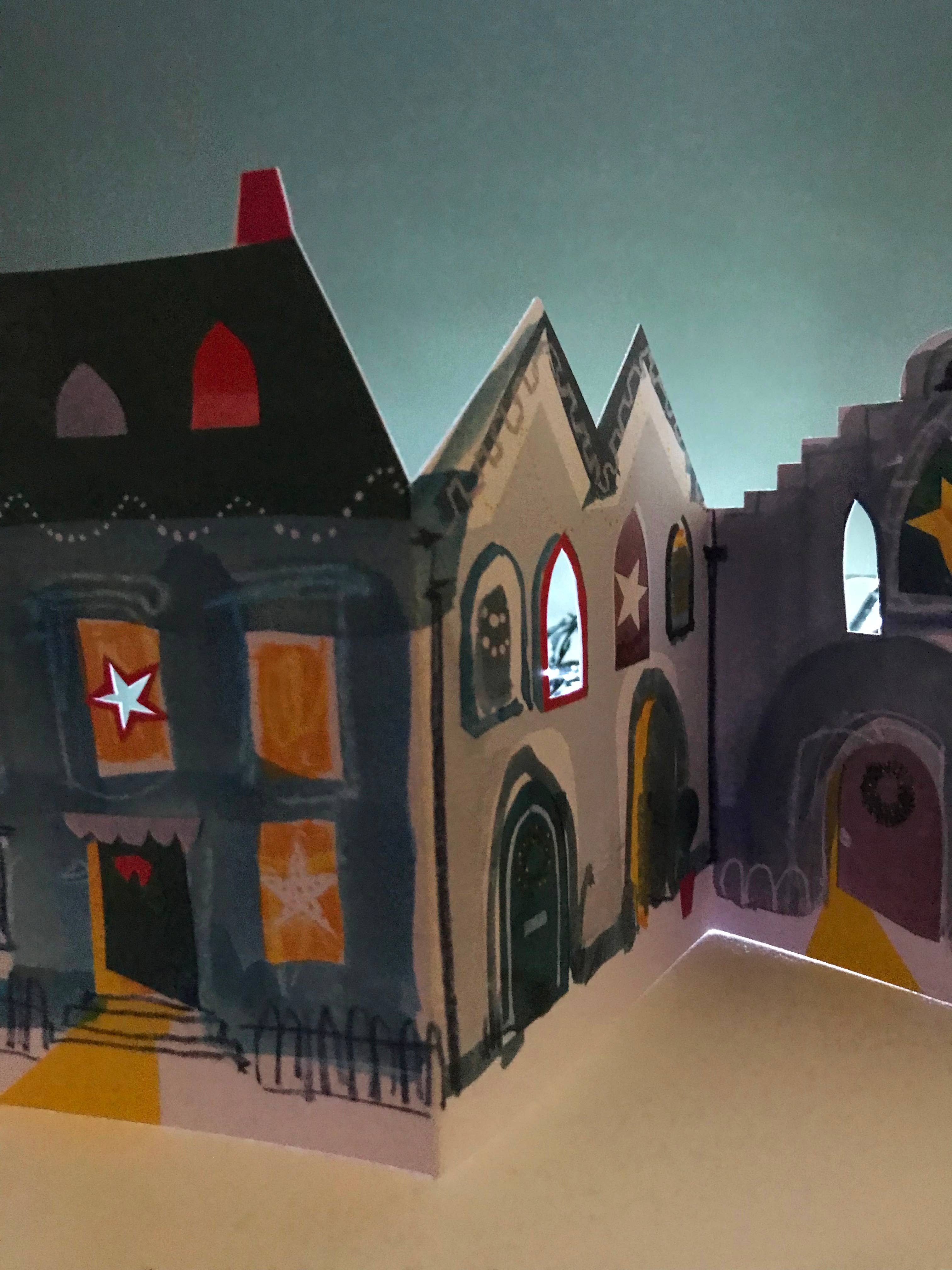 Festive Street Concertina Card
