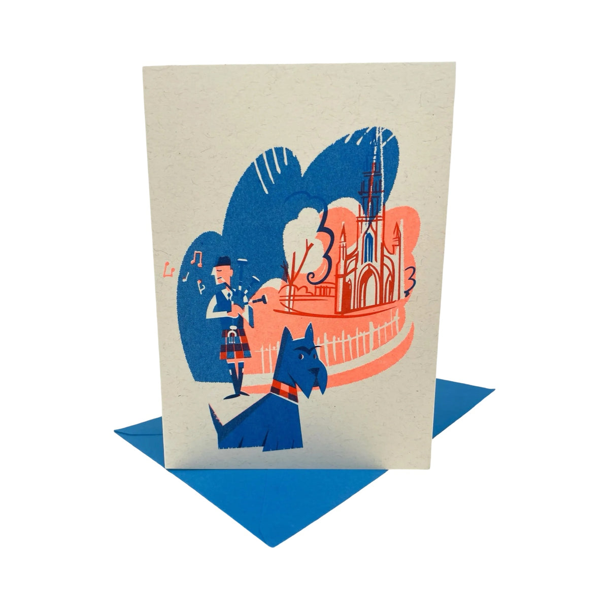 Dog at Scott Monument Card