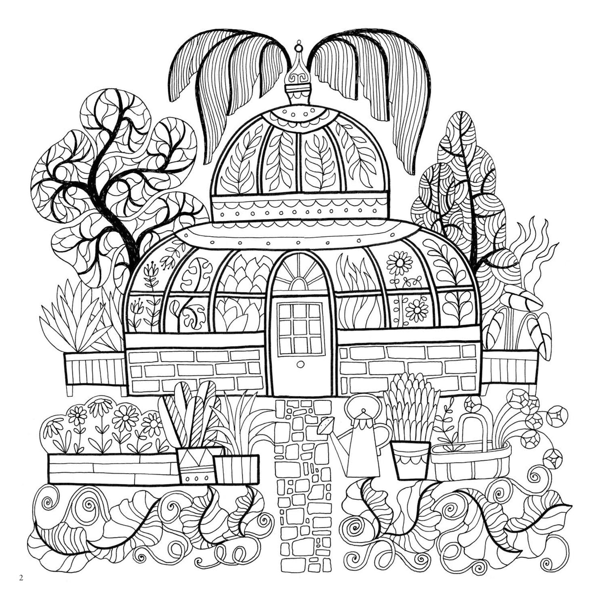 Scottish Gardens Colouring Book
