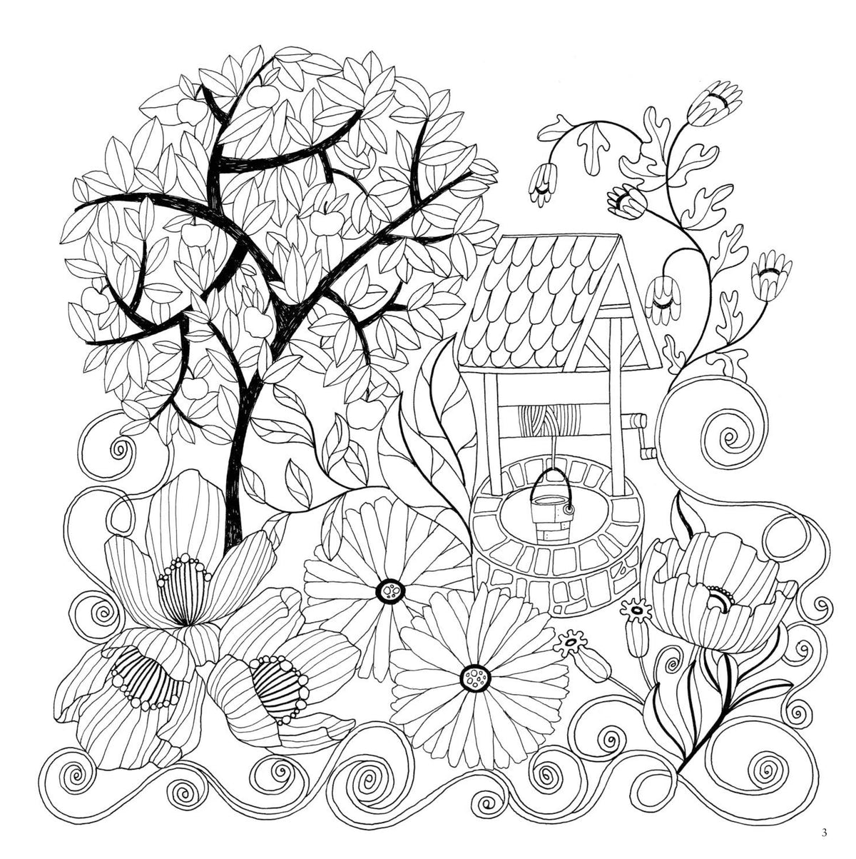 Scottish Gardens Colouring Book