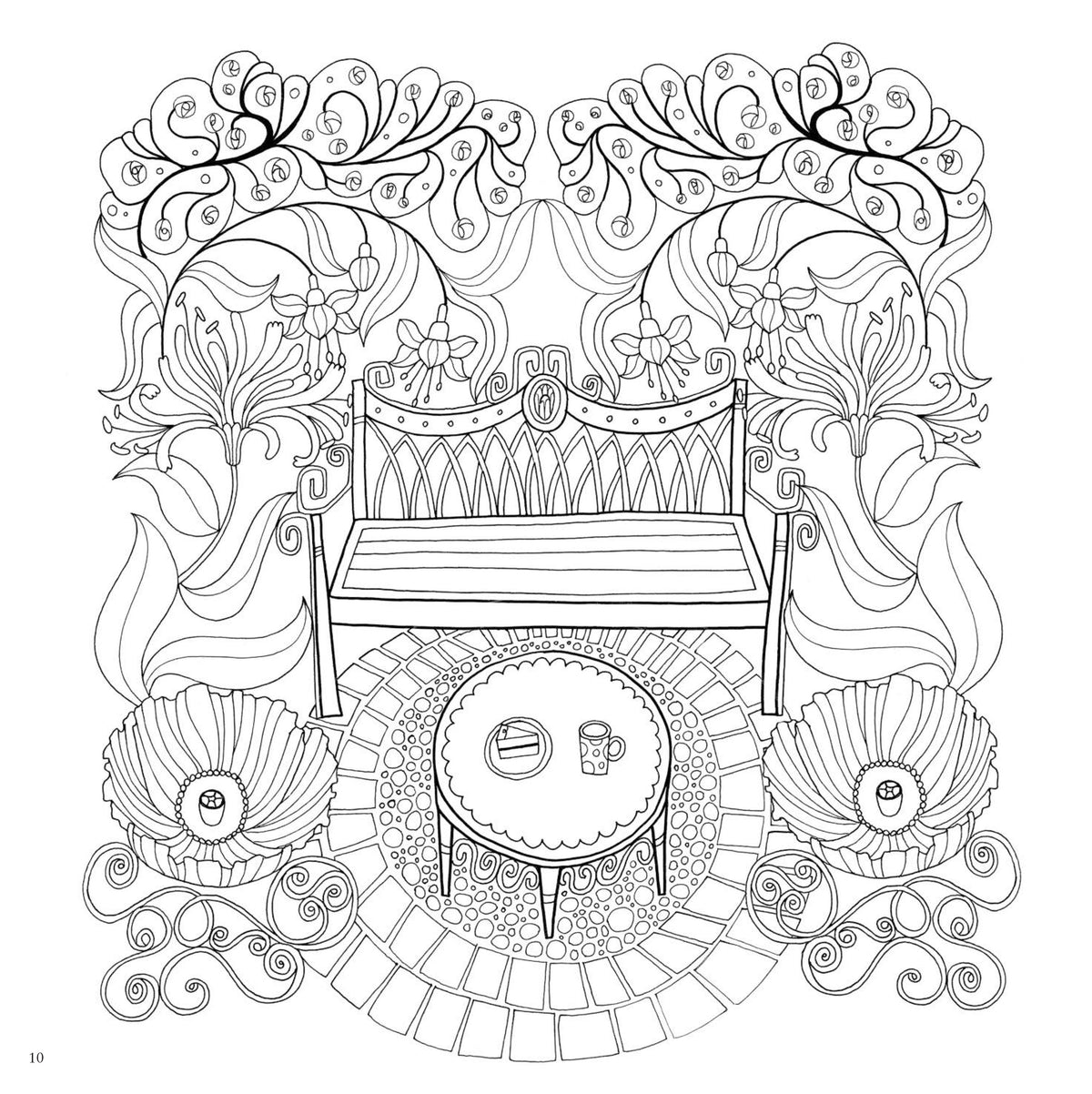 Scottish Gardens Colouring Book