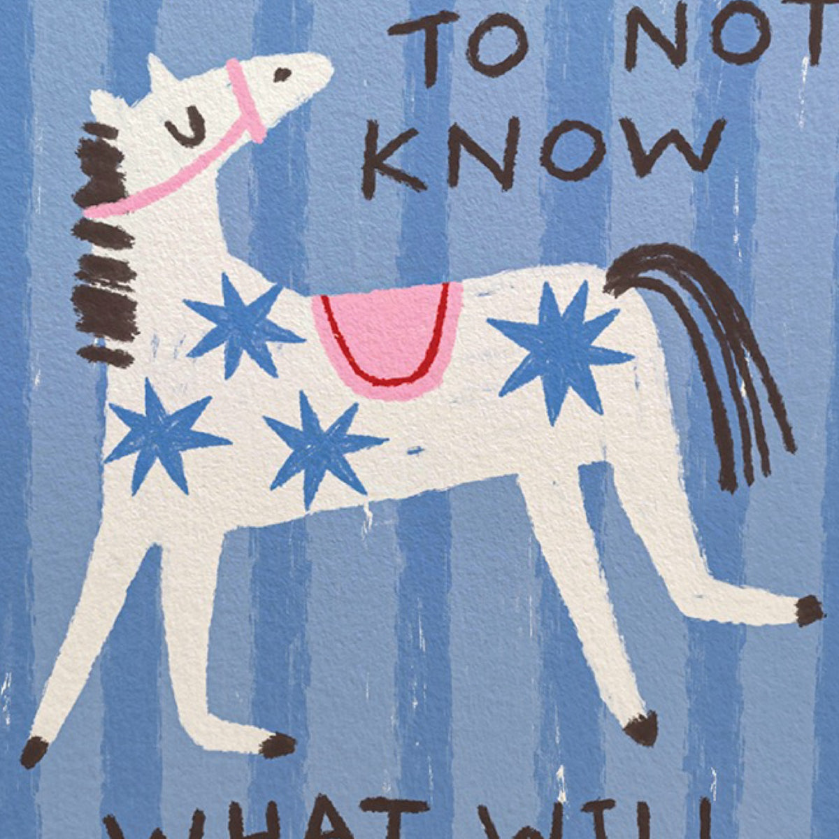 Striped Horse Miin Print