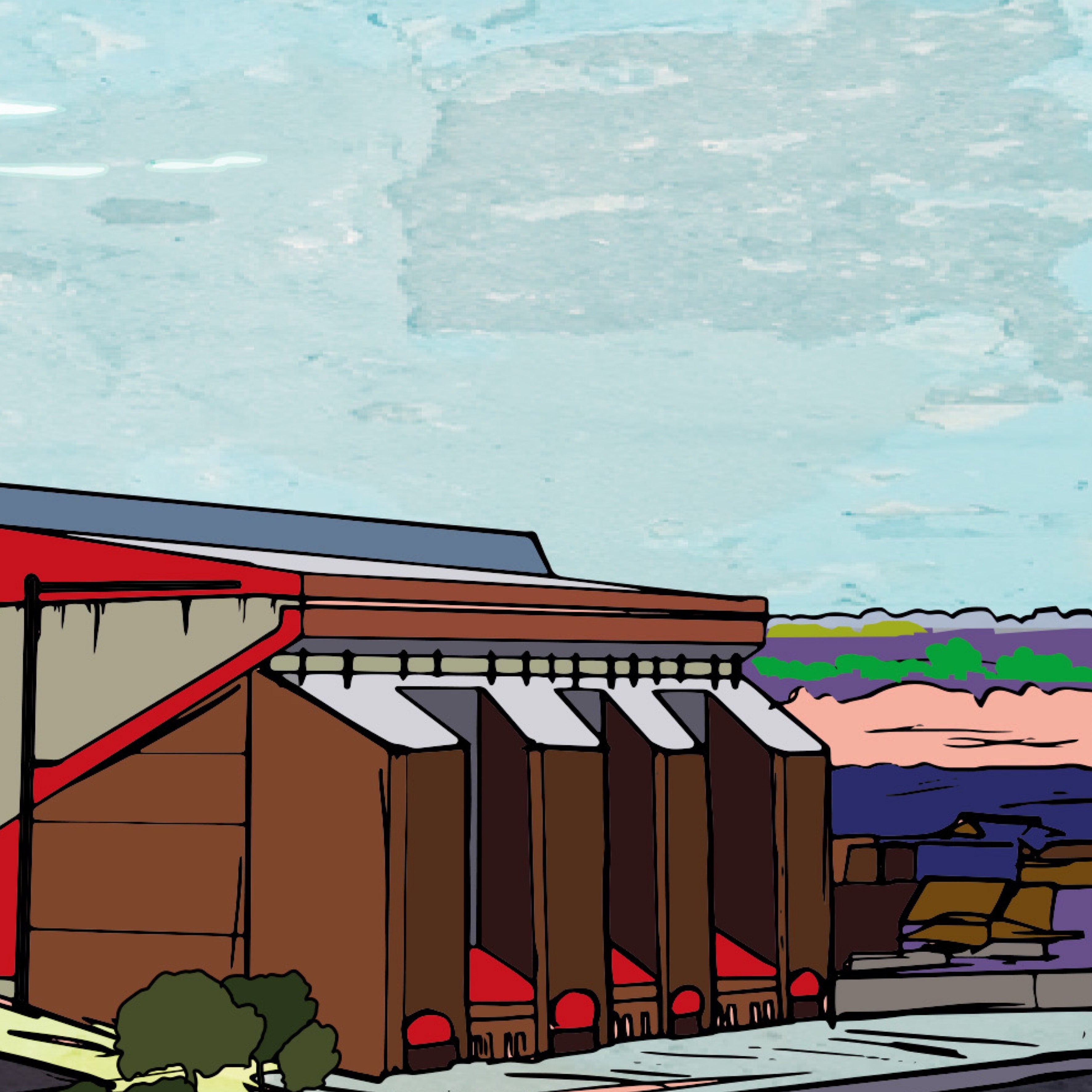 This is a panoramic print in a 20x10inch Mount illustrating Aberdeen FC Pittodrie Stadium Print, Scotland.