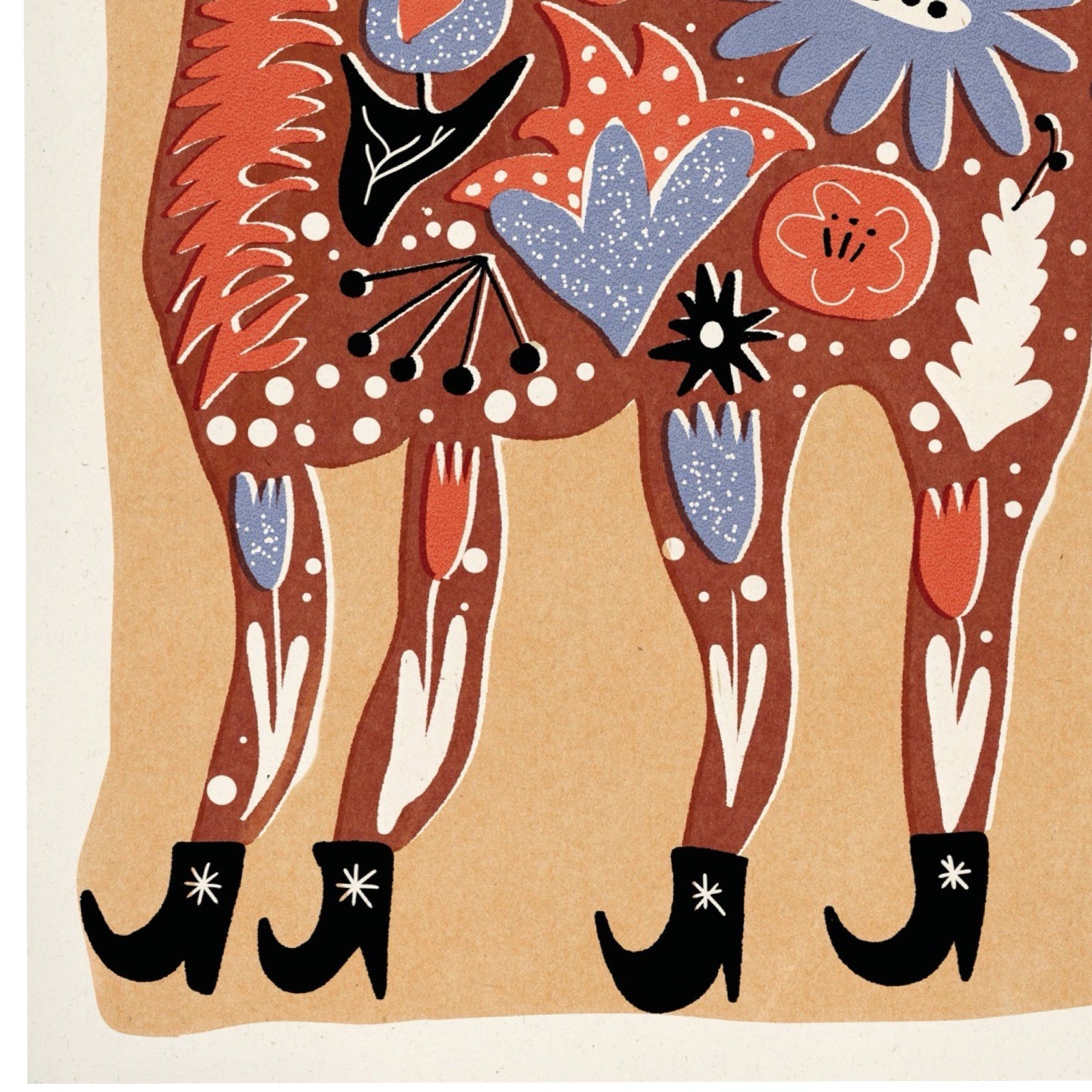 Folk Horse Print