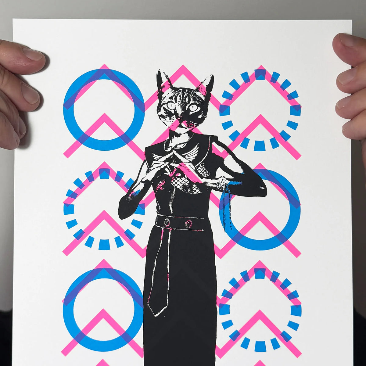 Bastet Cat Goddess Screen Print