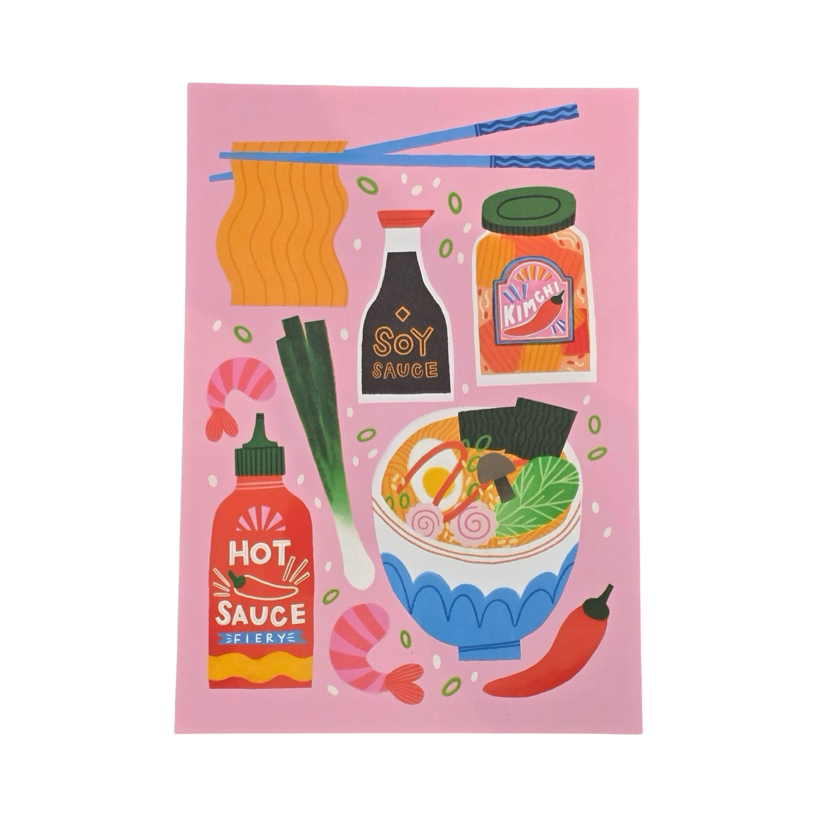 Ramen Ingredients Print