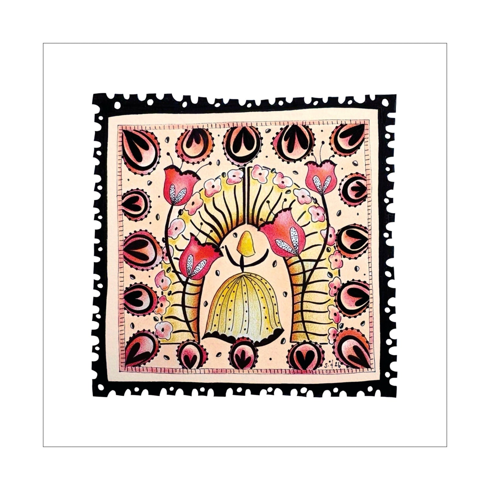 All Tulips and Roses Print