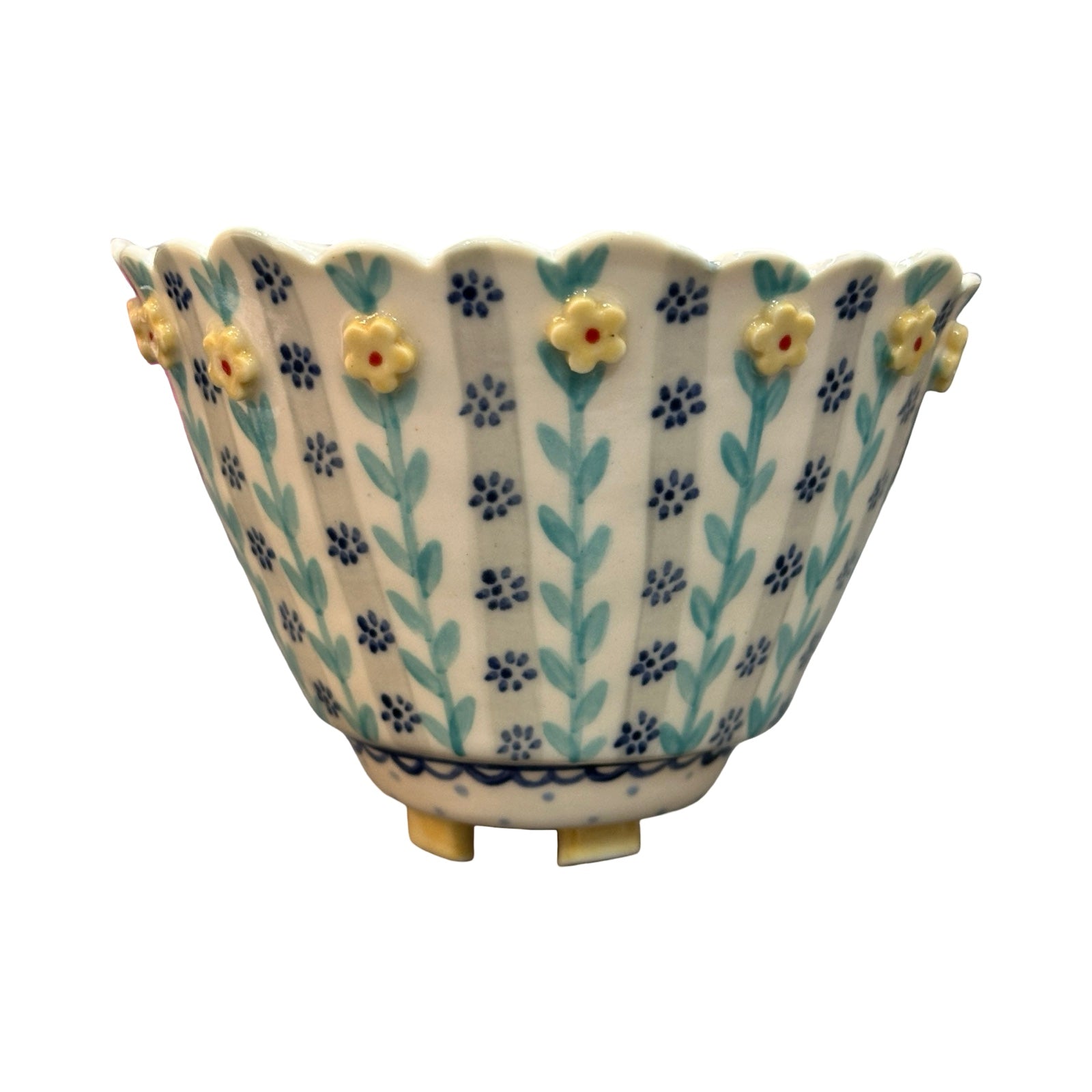 Yellow Flowers Plant Pot