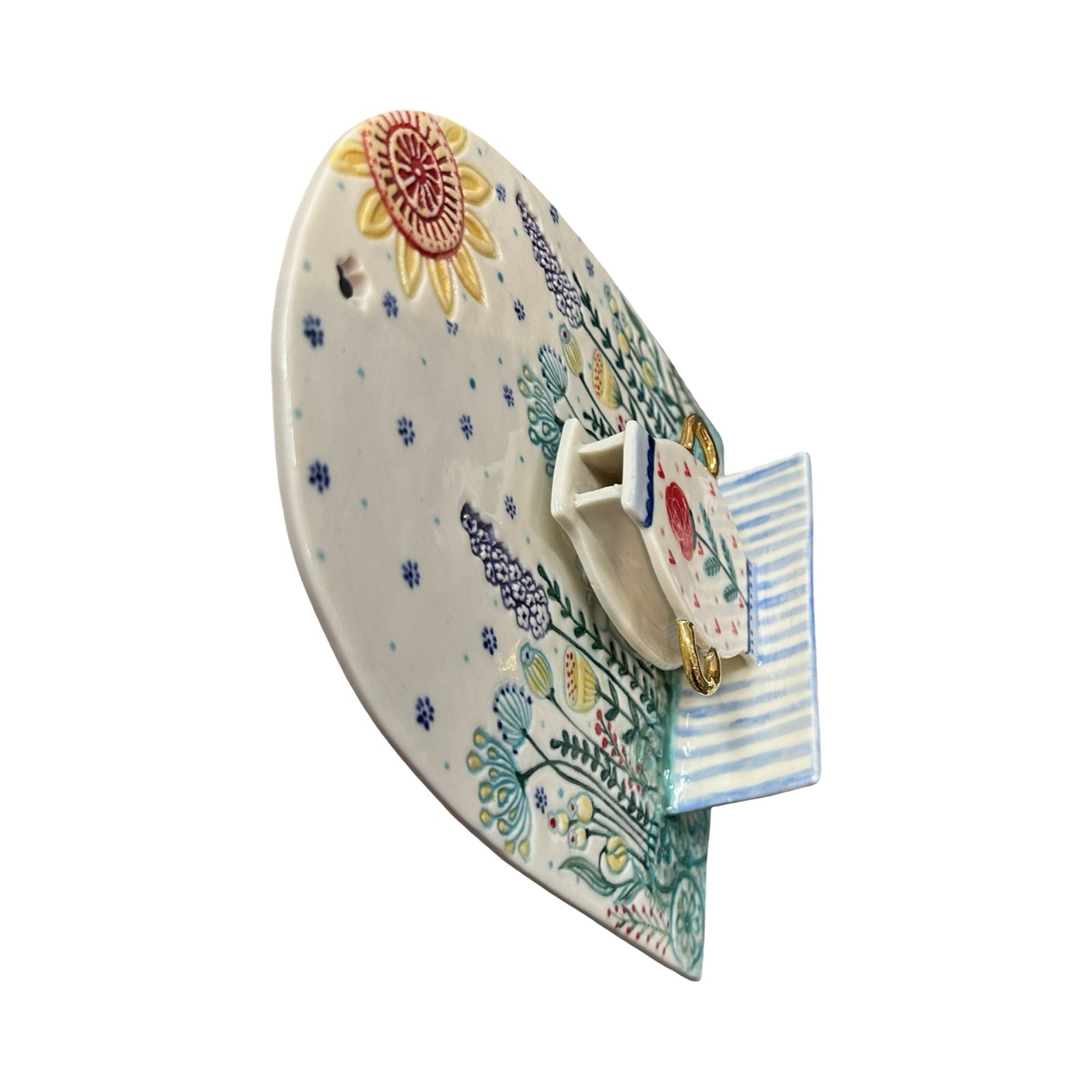Floral Wall Shelf and Vase