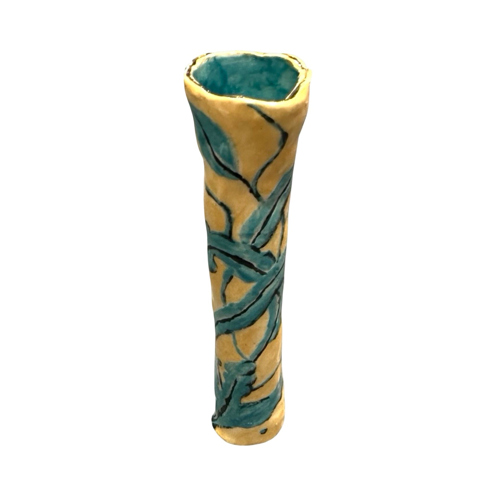 Blue Flower Candlestick