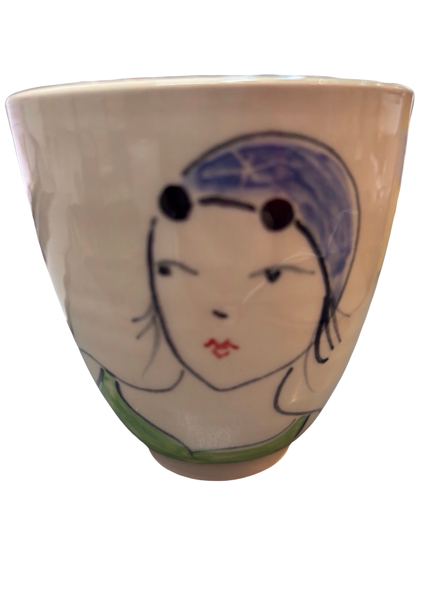 Swimmer Ceramic Beaker Green