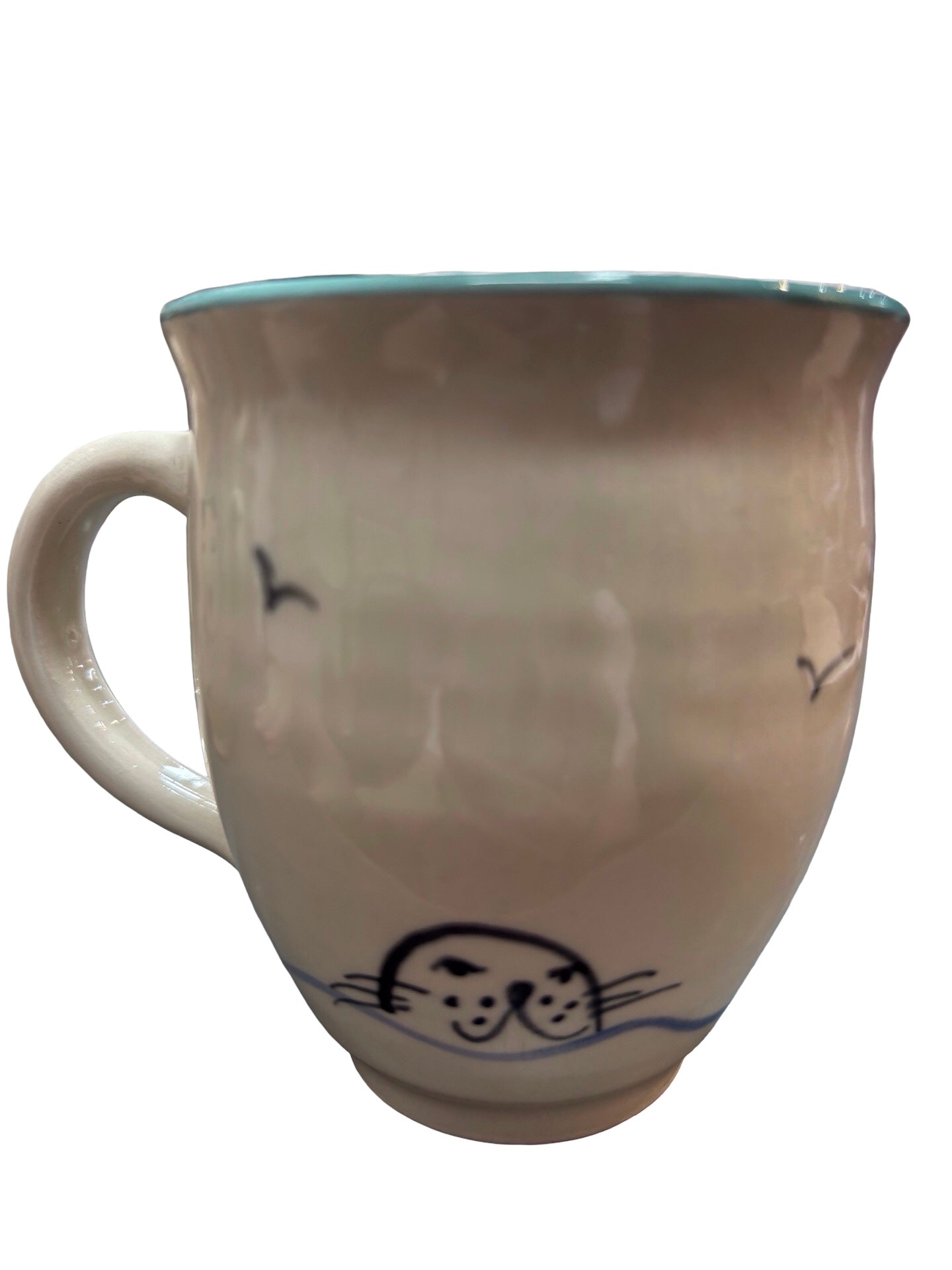 Swimmer Ceramic Espresso Mug Green