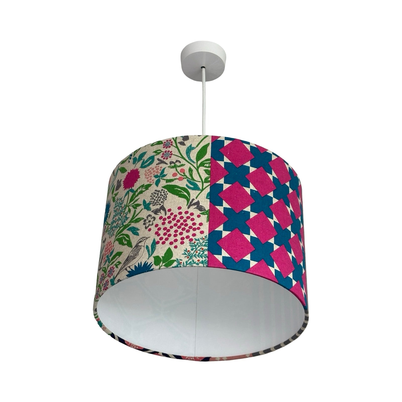 Patch Bird Drum Lampshade