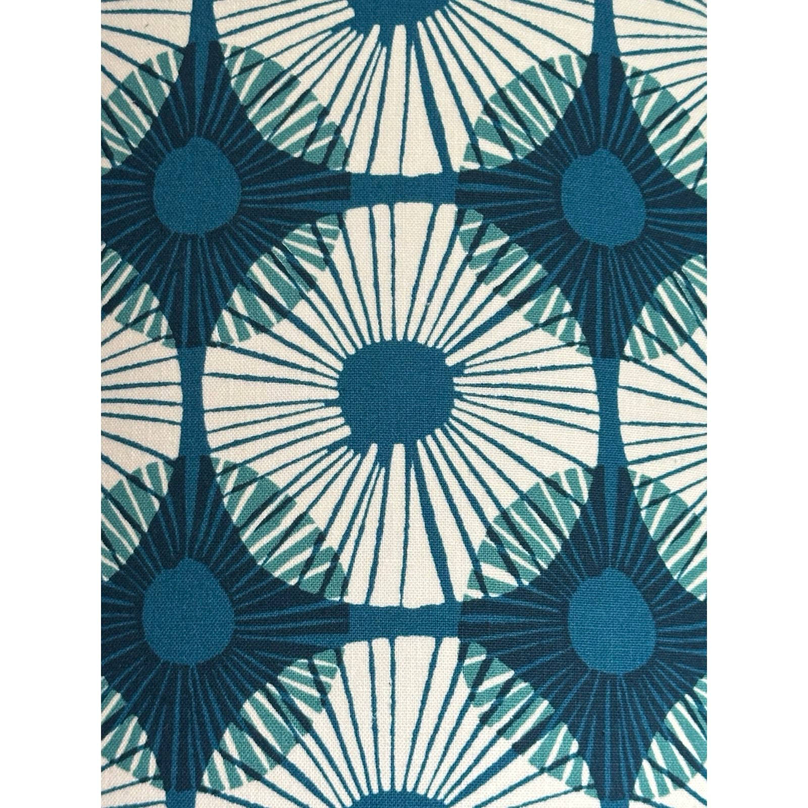 Blue Circular Blocks Drum Lampshade