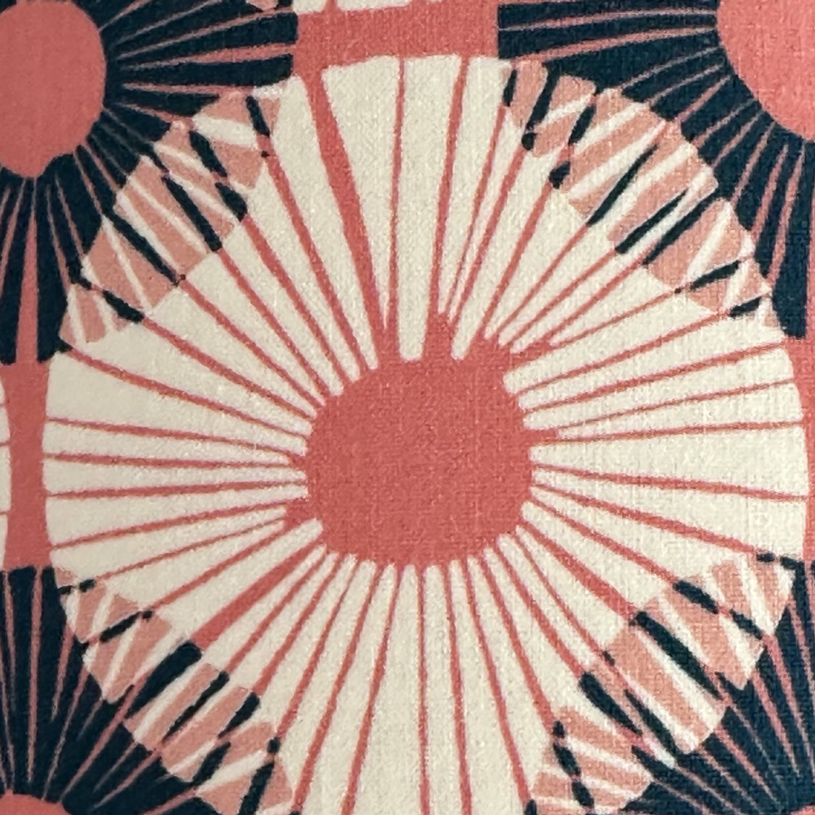 Pink Circular Blocks Drum Lampshade