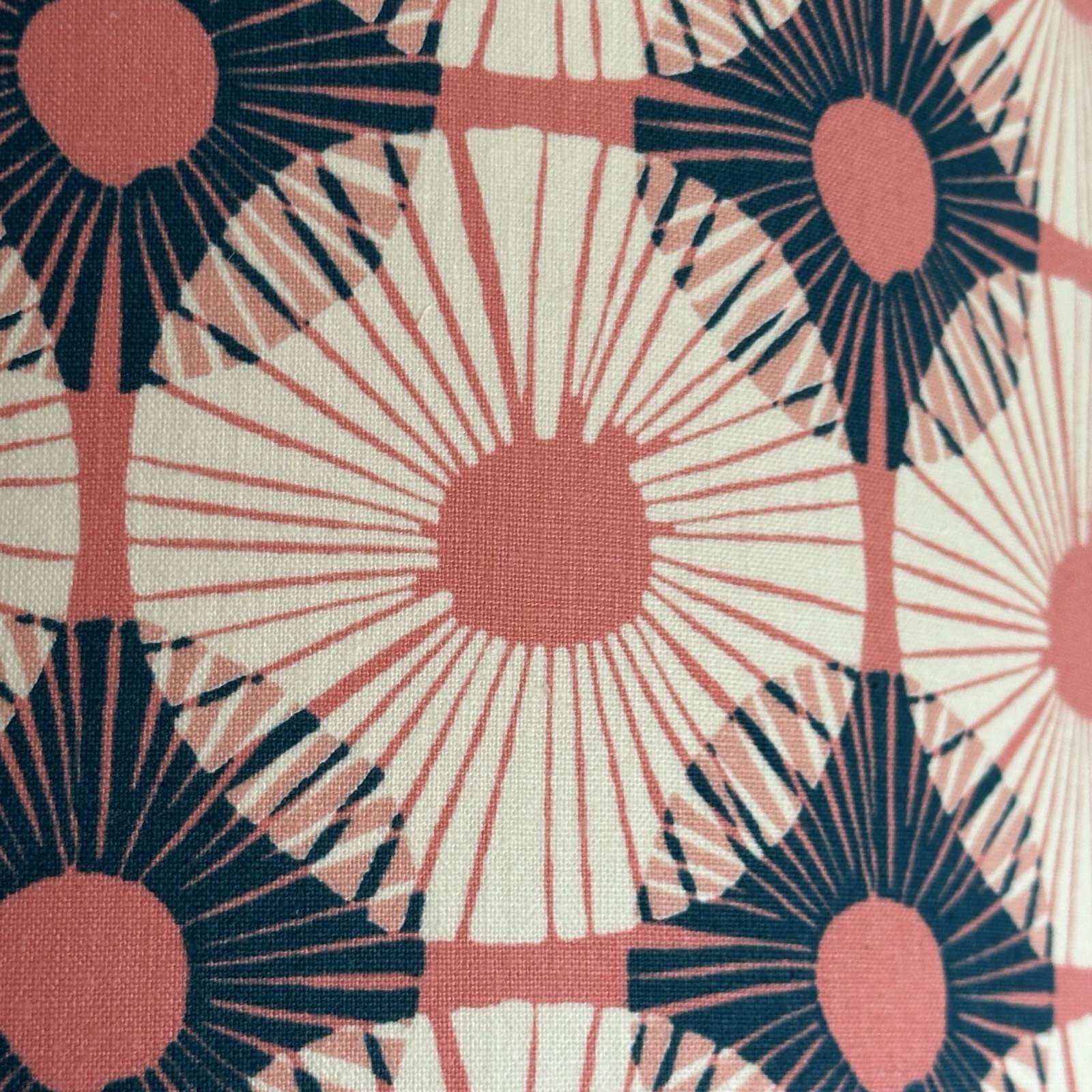 Pink Circular Blocks Drum Lampshade