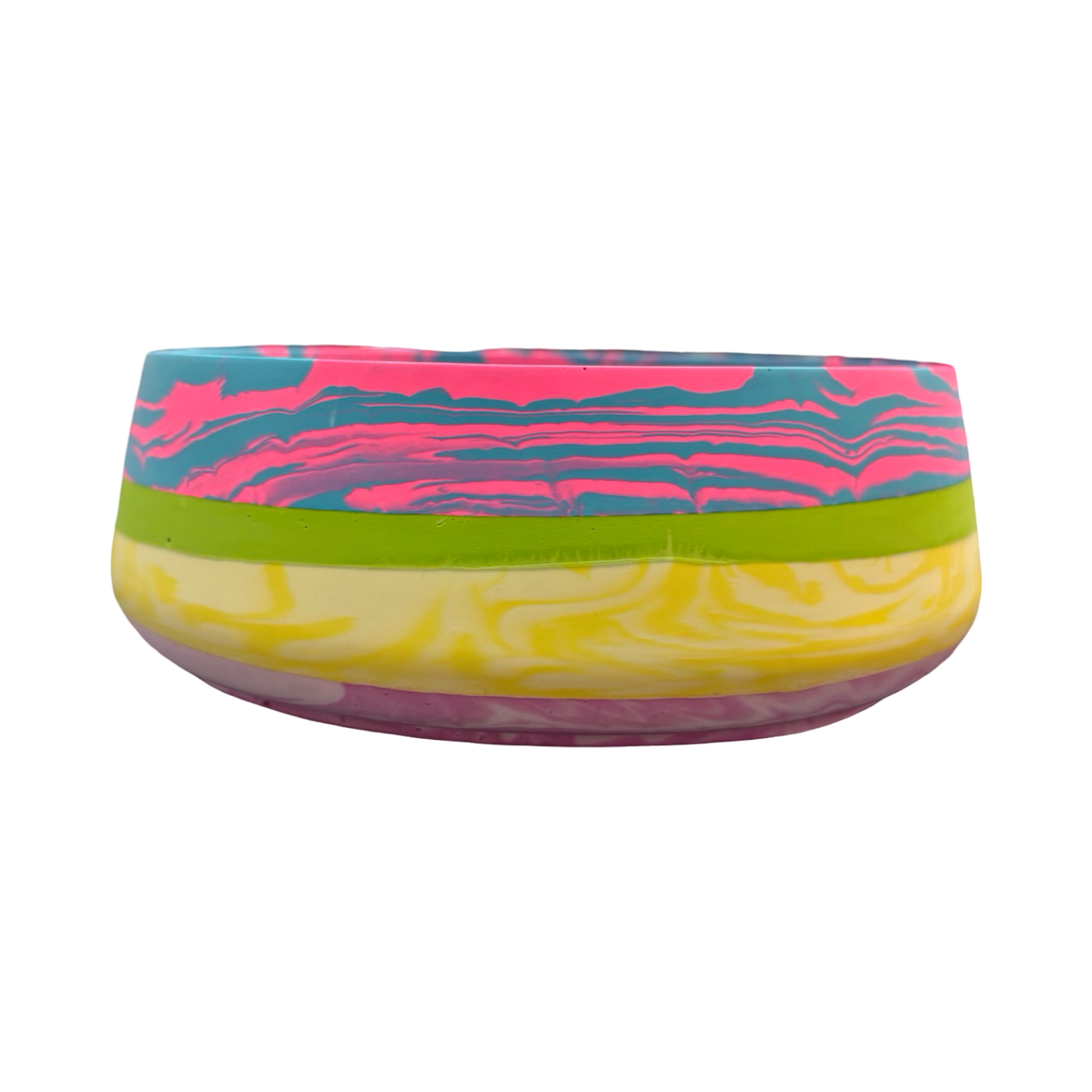 Blue and Pink Fusion Bowl
