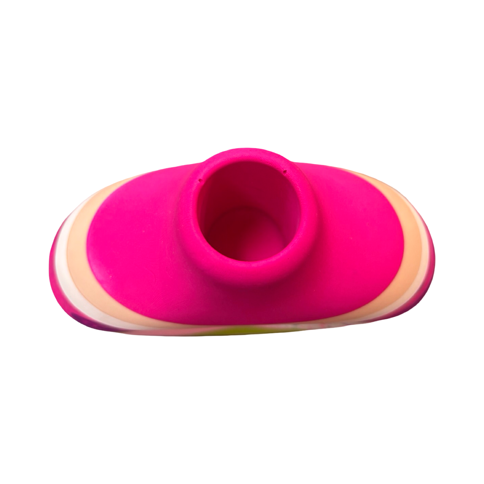 Bright Striped Small Donut Vase