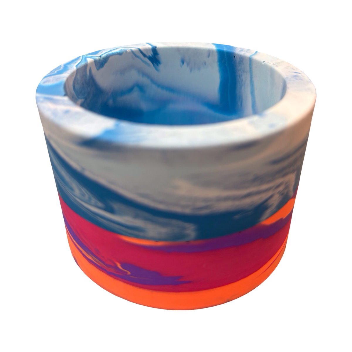 Pink and Blue Fusion Mini Pot