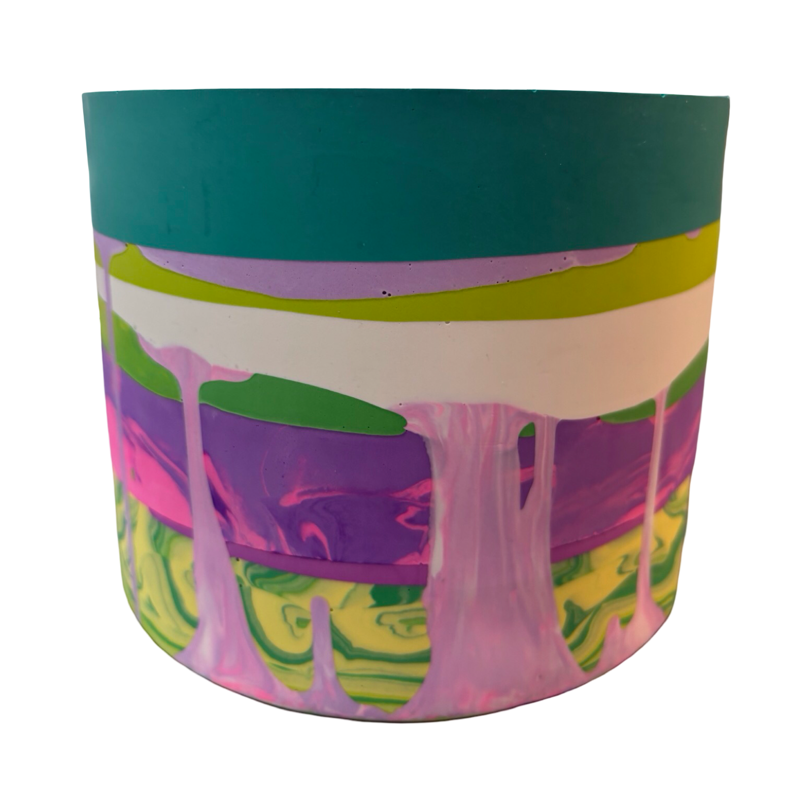 Blue and Pink Large Fusion Planter