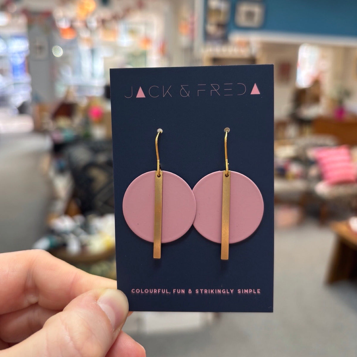 Dusky Pink Solar Earrings