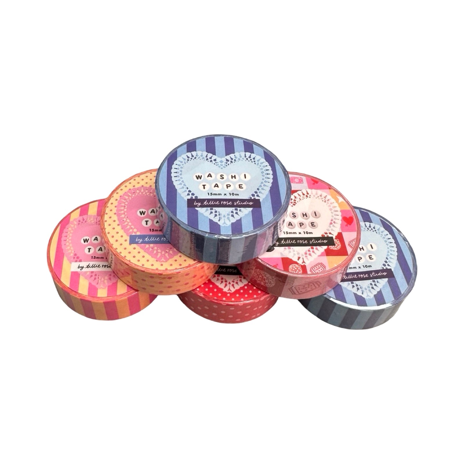 Yellow and Pink Polka Dot Washi Tape