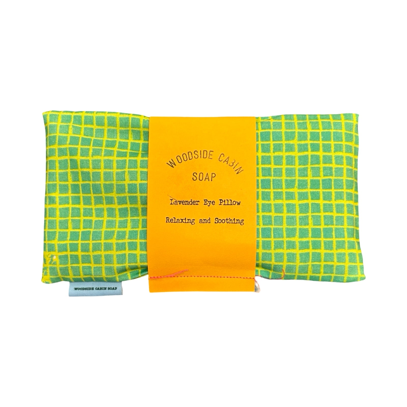 Green Grid Lavender Eye Pillow