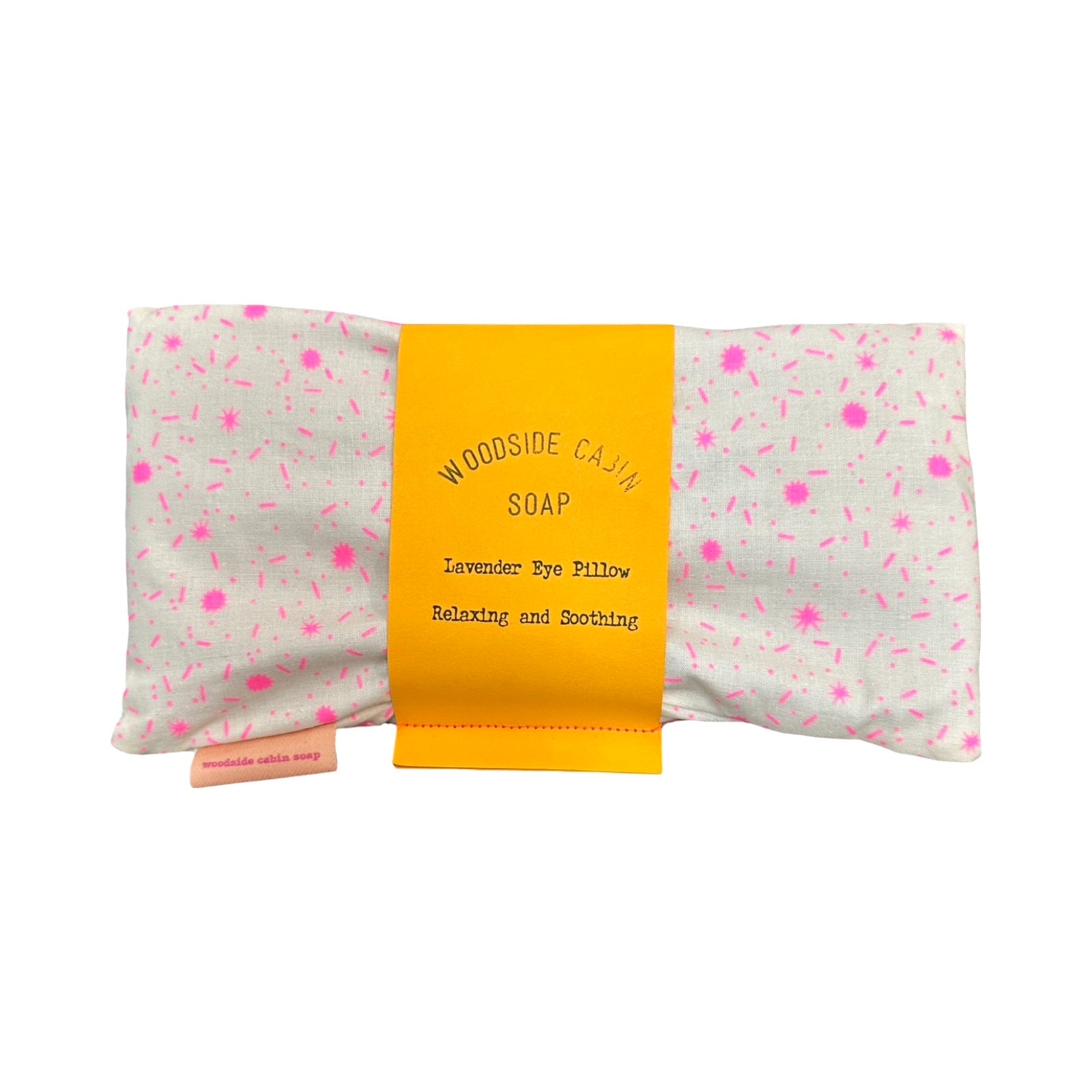 White Splatter Lavender Eye Pillow