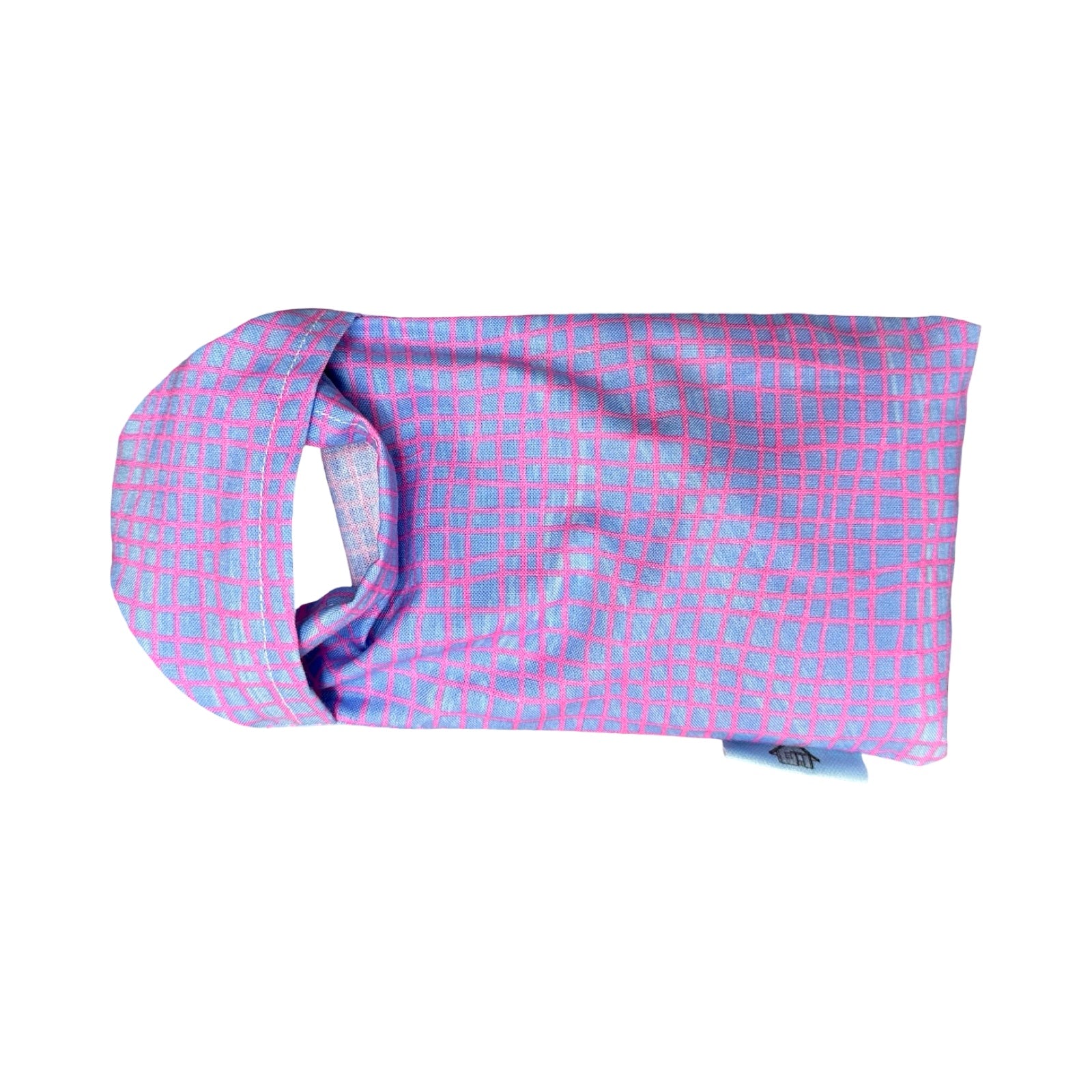 Pink Grid Lavender Eye Pillow