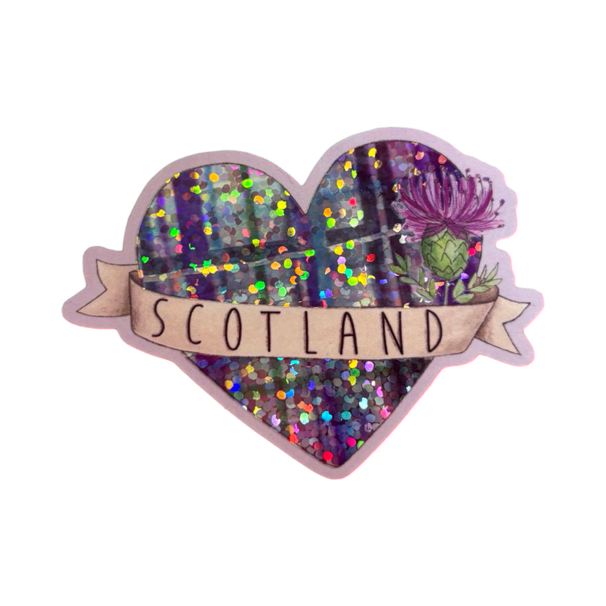 Scotland Heart Sticker