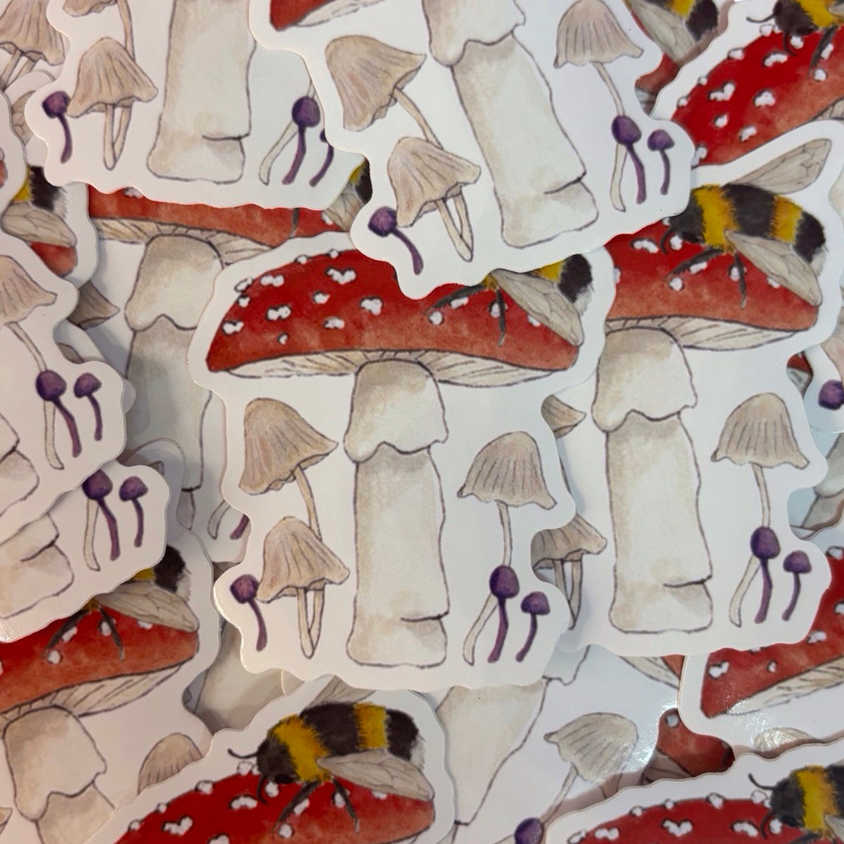 Toadstool Art Sticker
