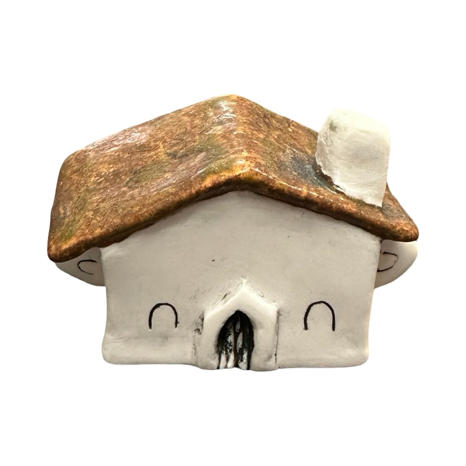 Rust Househead Incense Holder