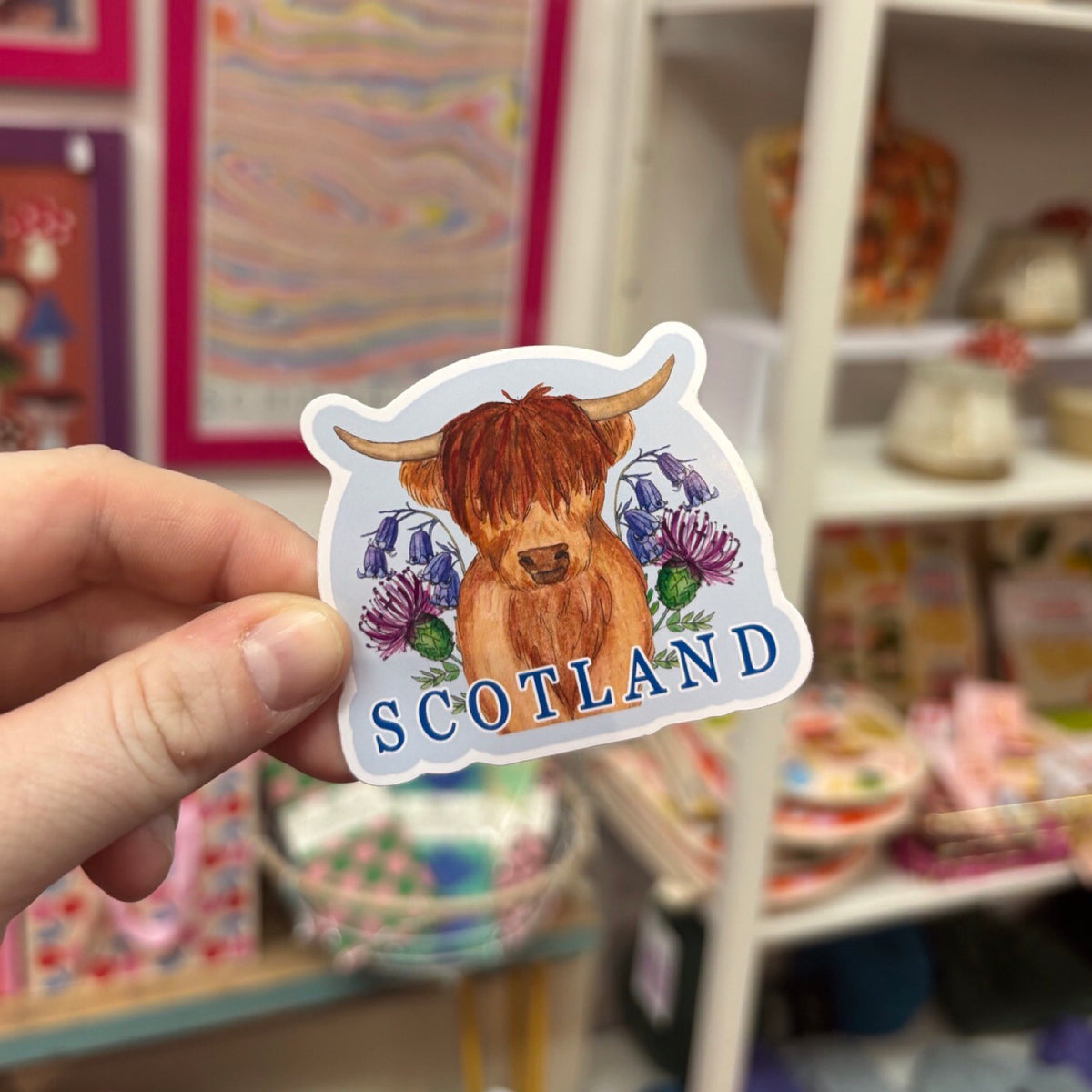 Highland Coo Scotland Sticker