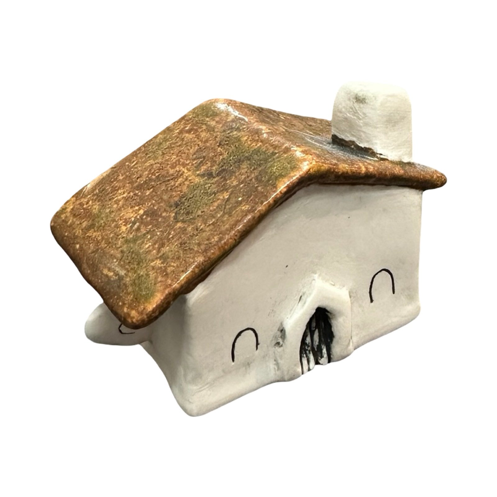 Rust Househead Incense Holder
