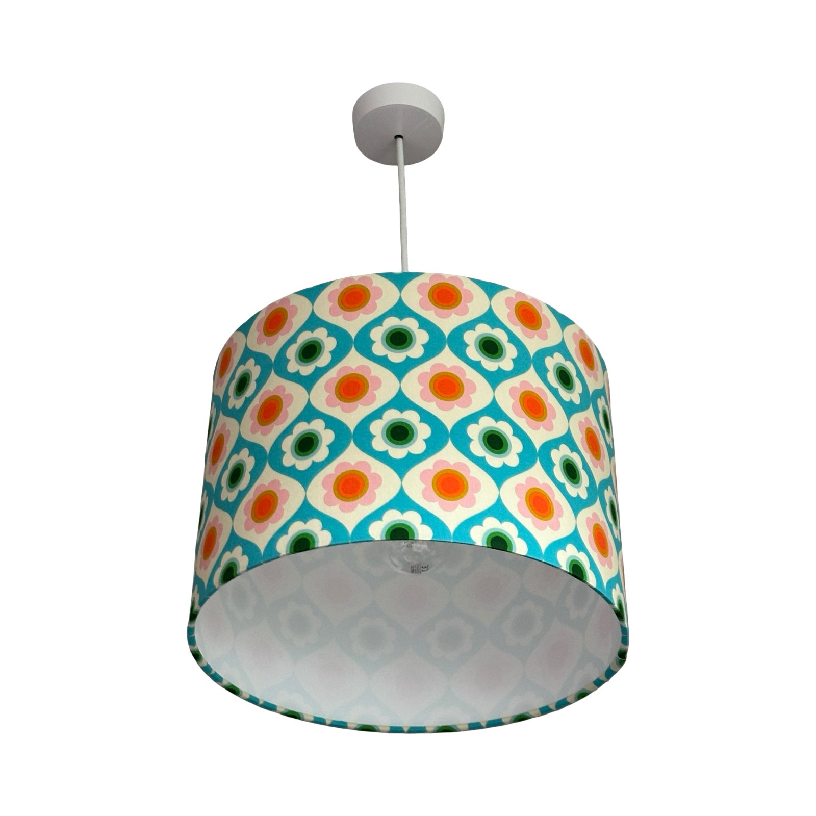 Floral Trinkets Drum Lampshade